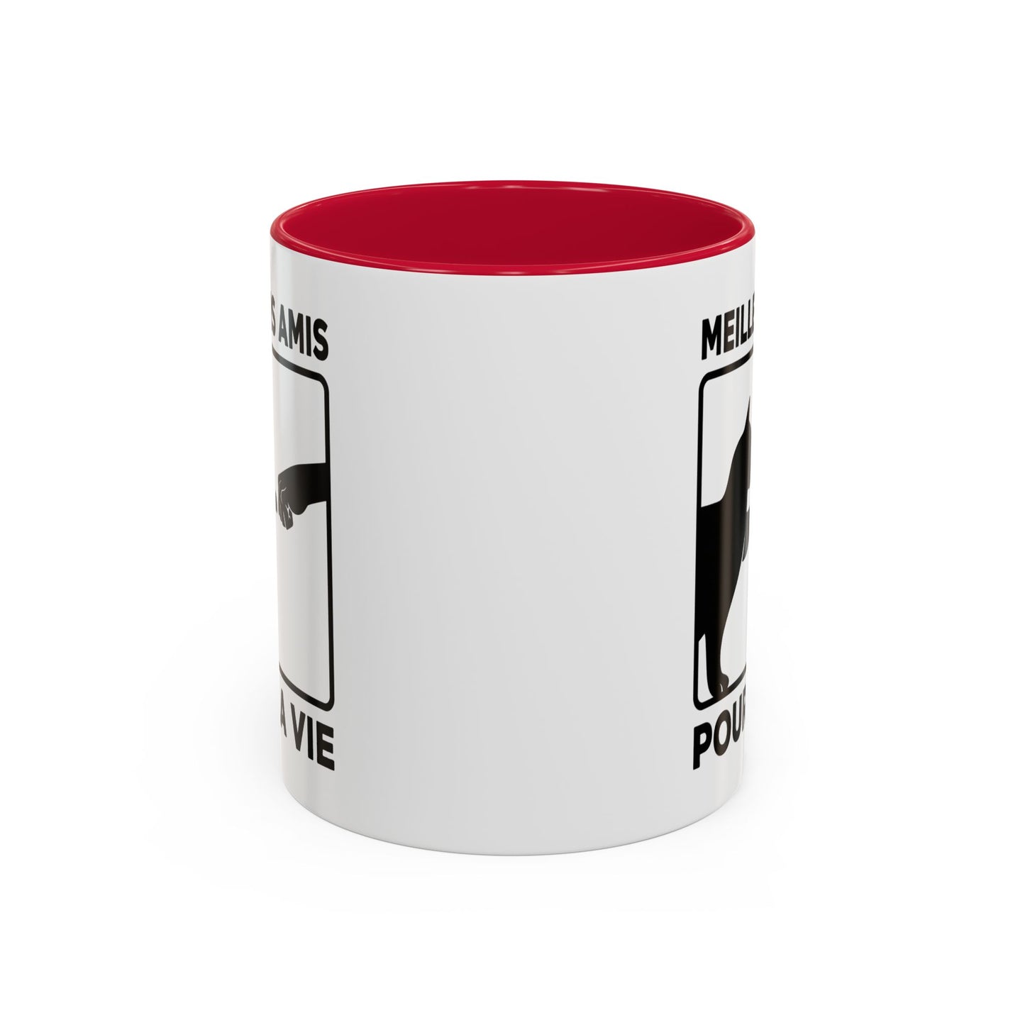 Tasse Chat Homme et Femme – Meilleurs Amis pour la Vie – Mug Amitié Chat et Humain – Cadeau Original pour Amoureux des Chats – 325 ml