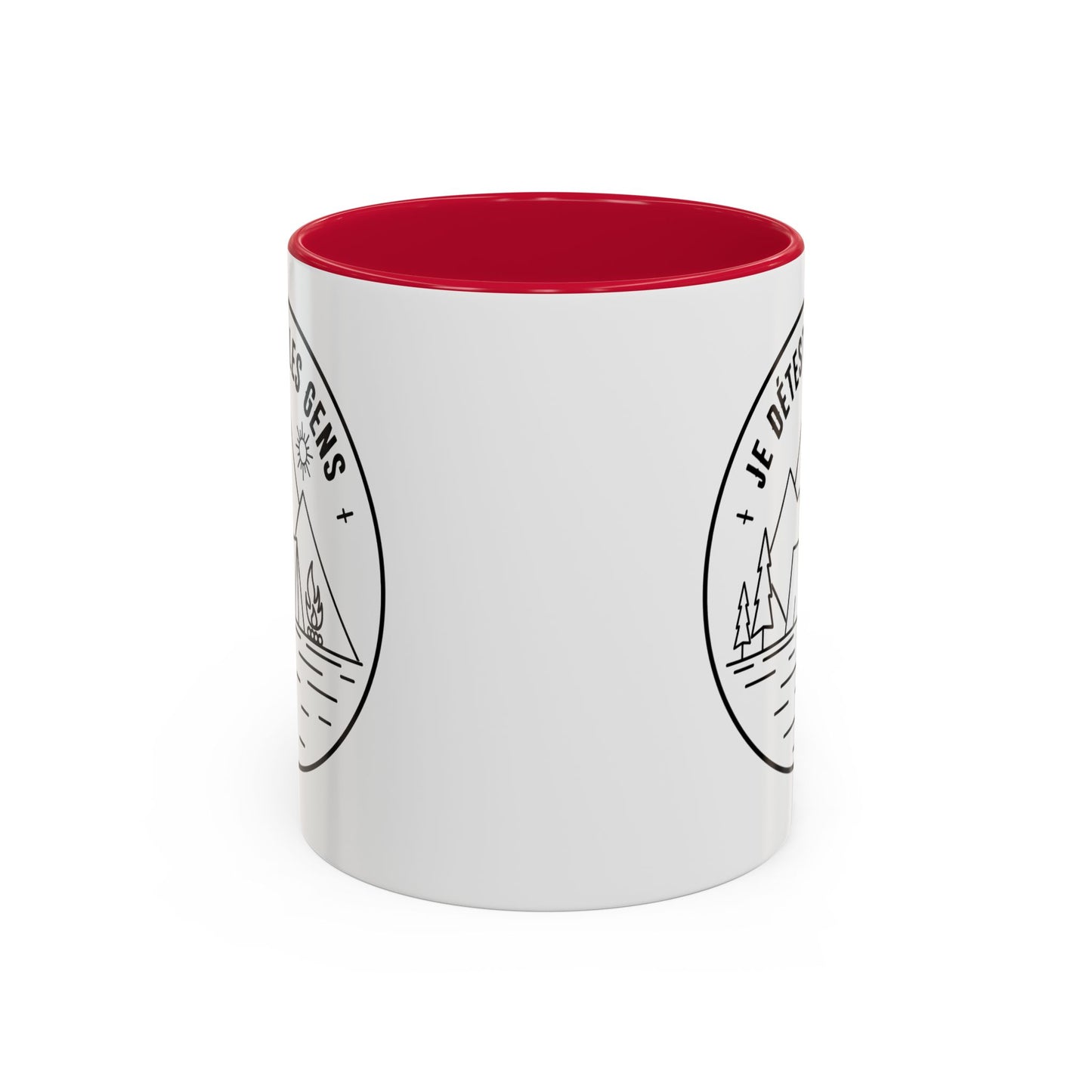 Tasse Camping Humour Homme et Femme – Mug Nature Montagne Tente Feu de Camp – Cadeau Original Randonneur Campeur Amateur de Plein Air – 325 ml