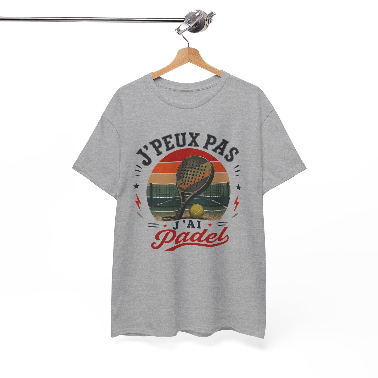 T-Shirt J’Peux Pas J’Ai Padel – Tee Shirt Humour Joueur Padel Vintage – Cadeau Sport Homme Femme