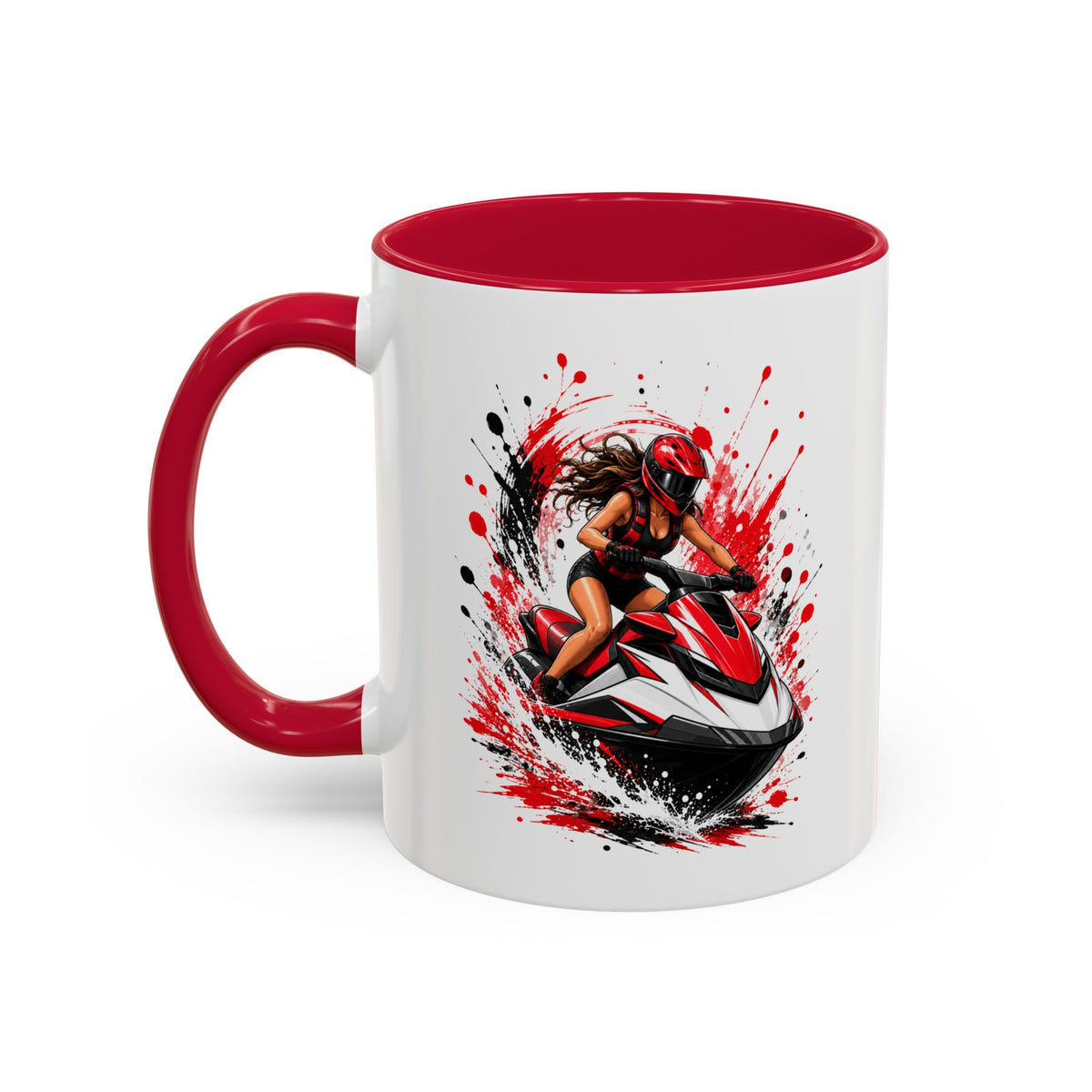 Mug Femme Jet Ski – Tasse Passion Sport Nautique – Cadeau Original Femme – Amatrice de Jet Ski et Sensations Fortes