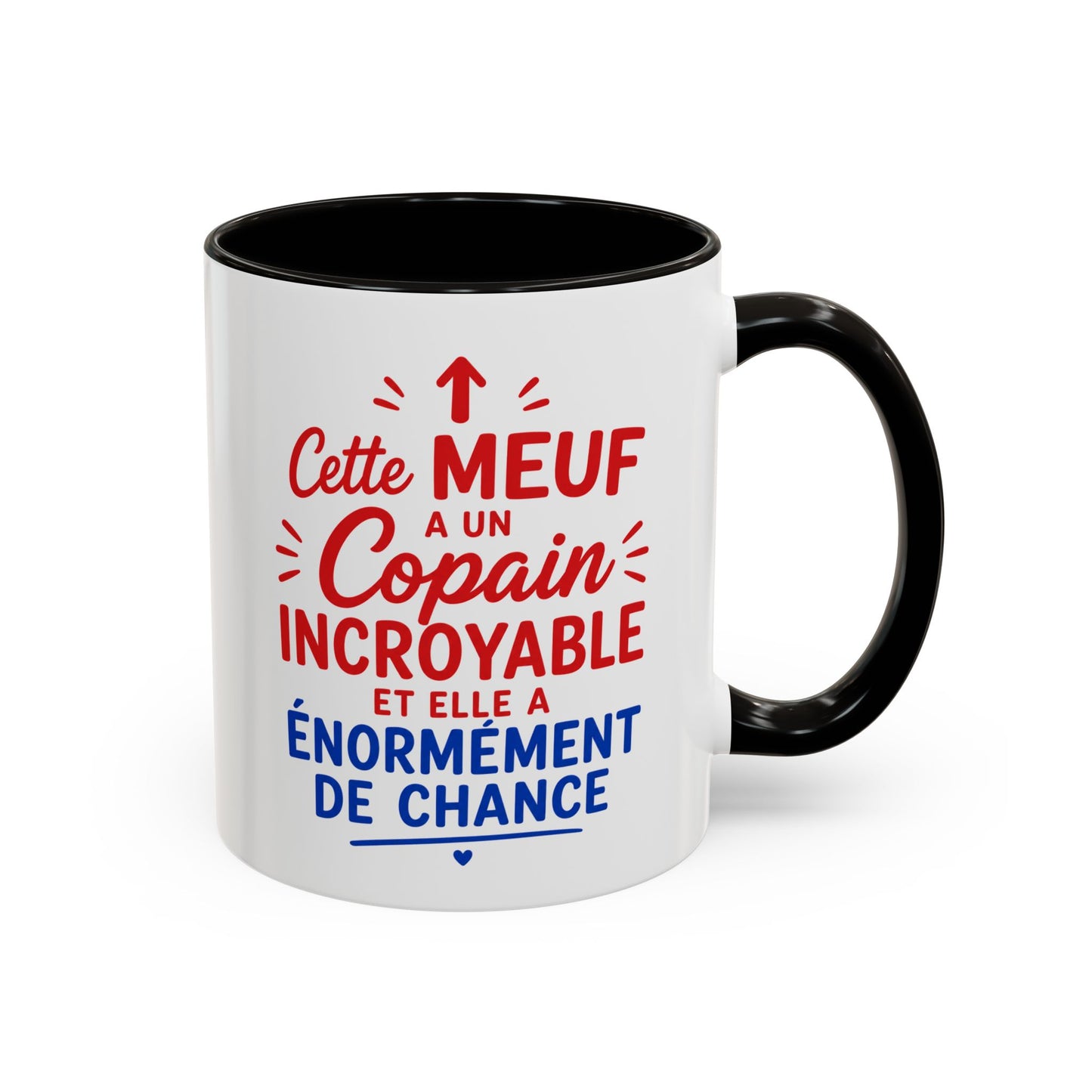 Tasse Cette Meuf A Un Copain Incroyable Et Elle A Énormément De Chance – Mug Humour Couple – Cadeau Petite Amie Amoureux 325ml
