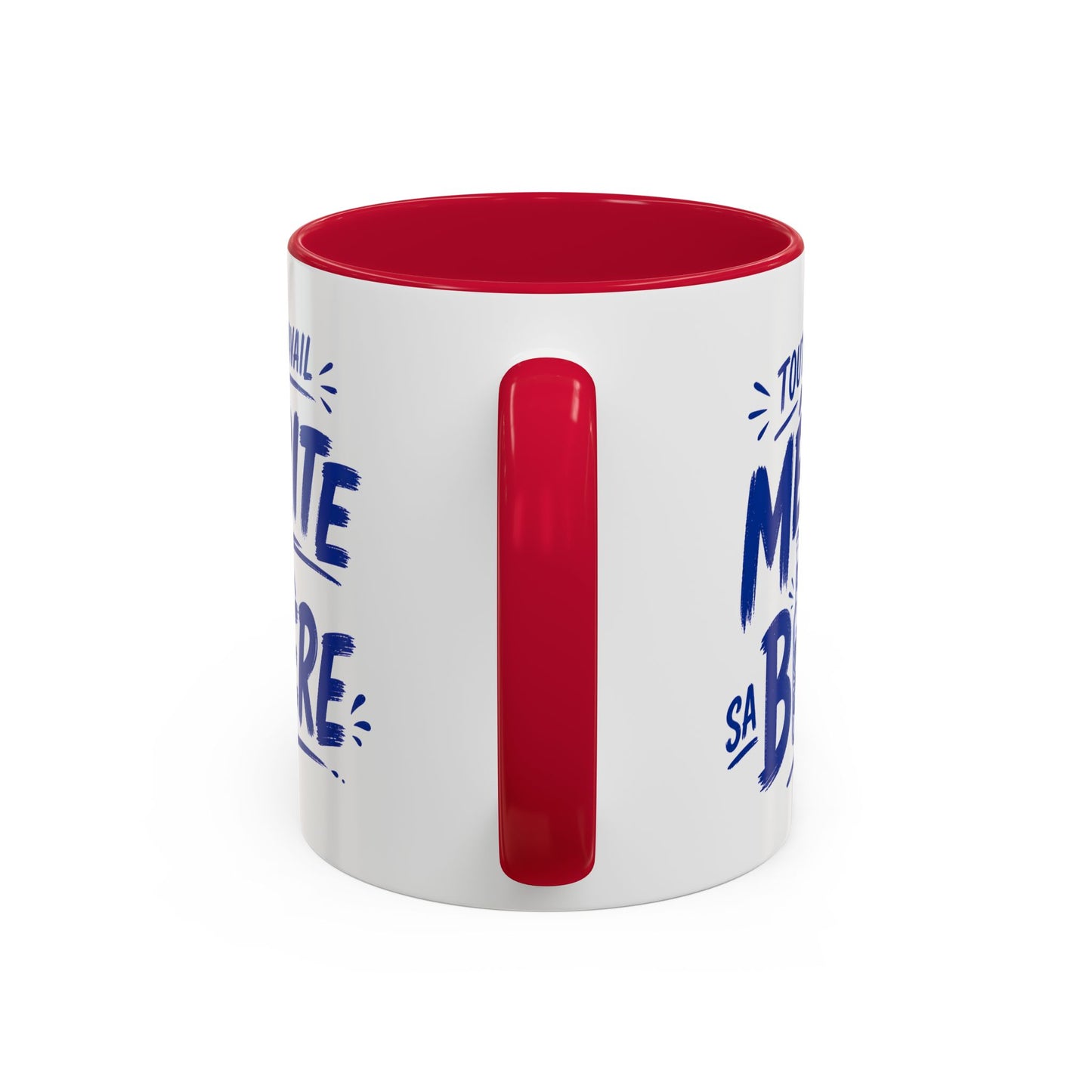Mug Humour Homme Bière – Tasse “Tout Travail Mérite sa Bière” – Cadeau Original Collègue Travail Bière 325ml