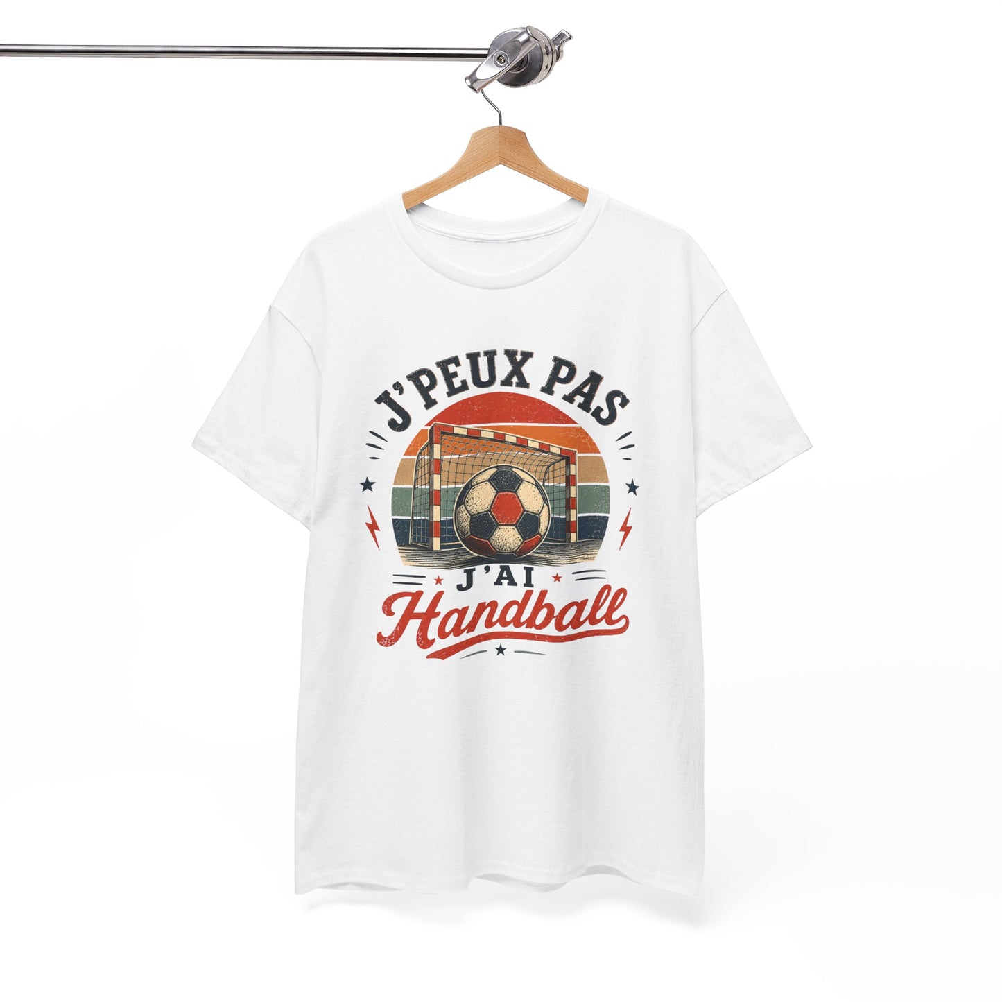 T-Shirt Handball Homme Femme – J’Peux Pas J’Ai Handball – Tee Shirt Ballon Handball Vintage Joueur Joueuse Entraînement Match Cadeau Passion Sport Collectif