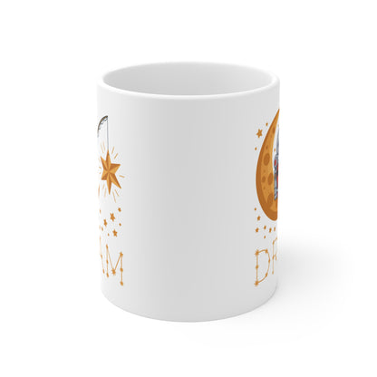 Tasse Astronaute 325ml – Mug Rêve Lune et Étoiles – Cadeau Poétique Espace Inspiration Céramique