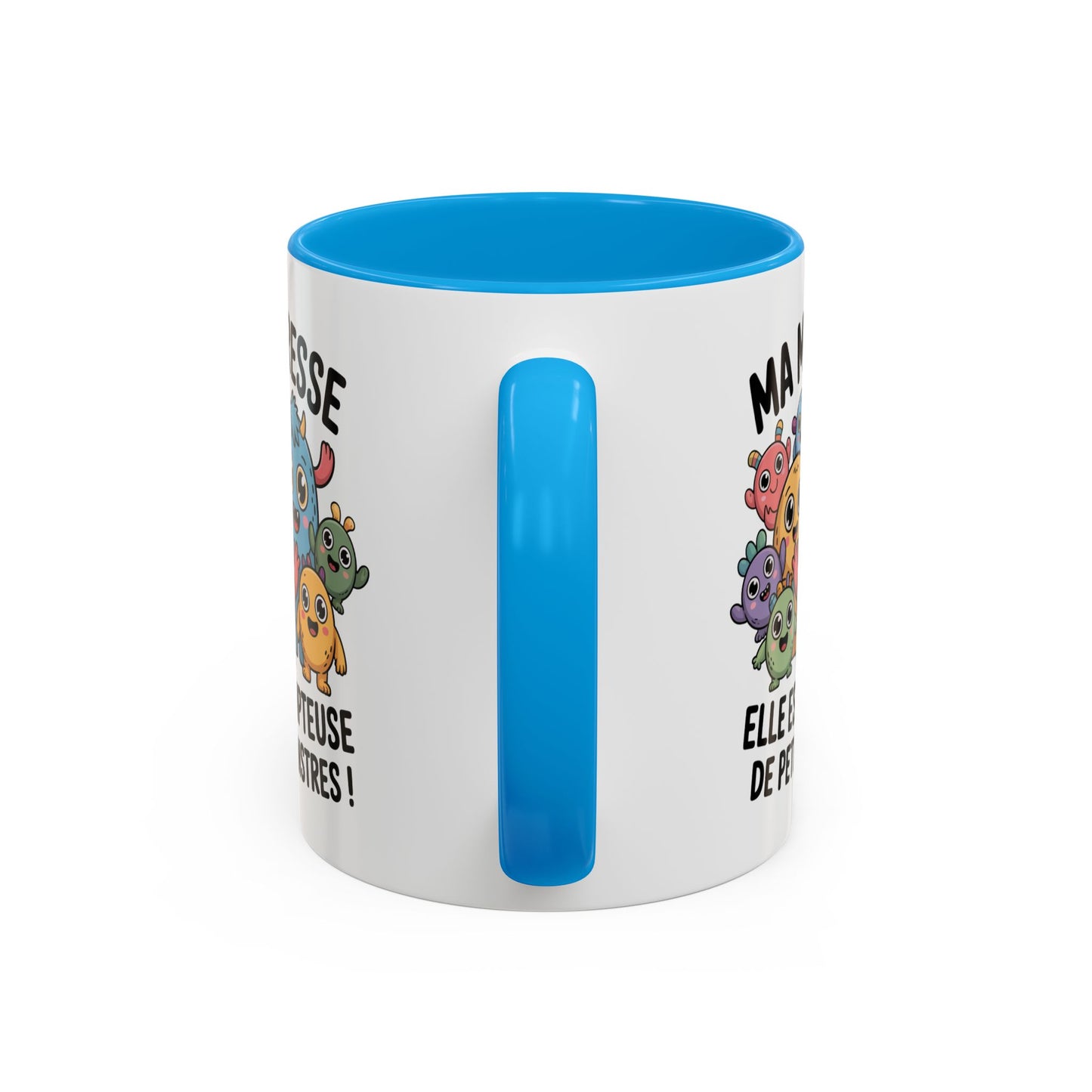 Tasse Maîtresse “Elle est dompteuse de petits monstres” – Mug Cadeau Maîtresse Drôle École – Cadeau