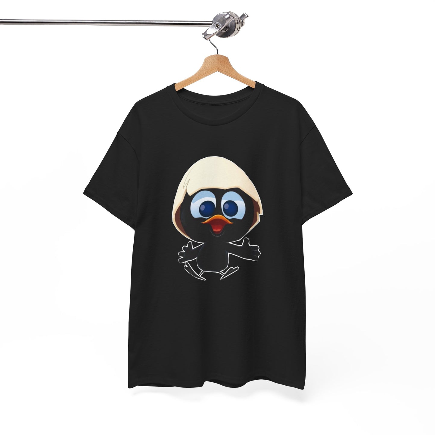T-Shirt Calimero – Design Poussin Mignon avec Coquille – Tee-Shirt Cartoon Nostalgie Adulte