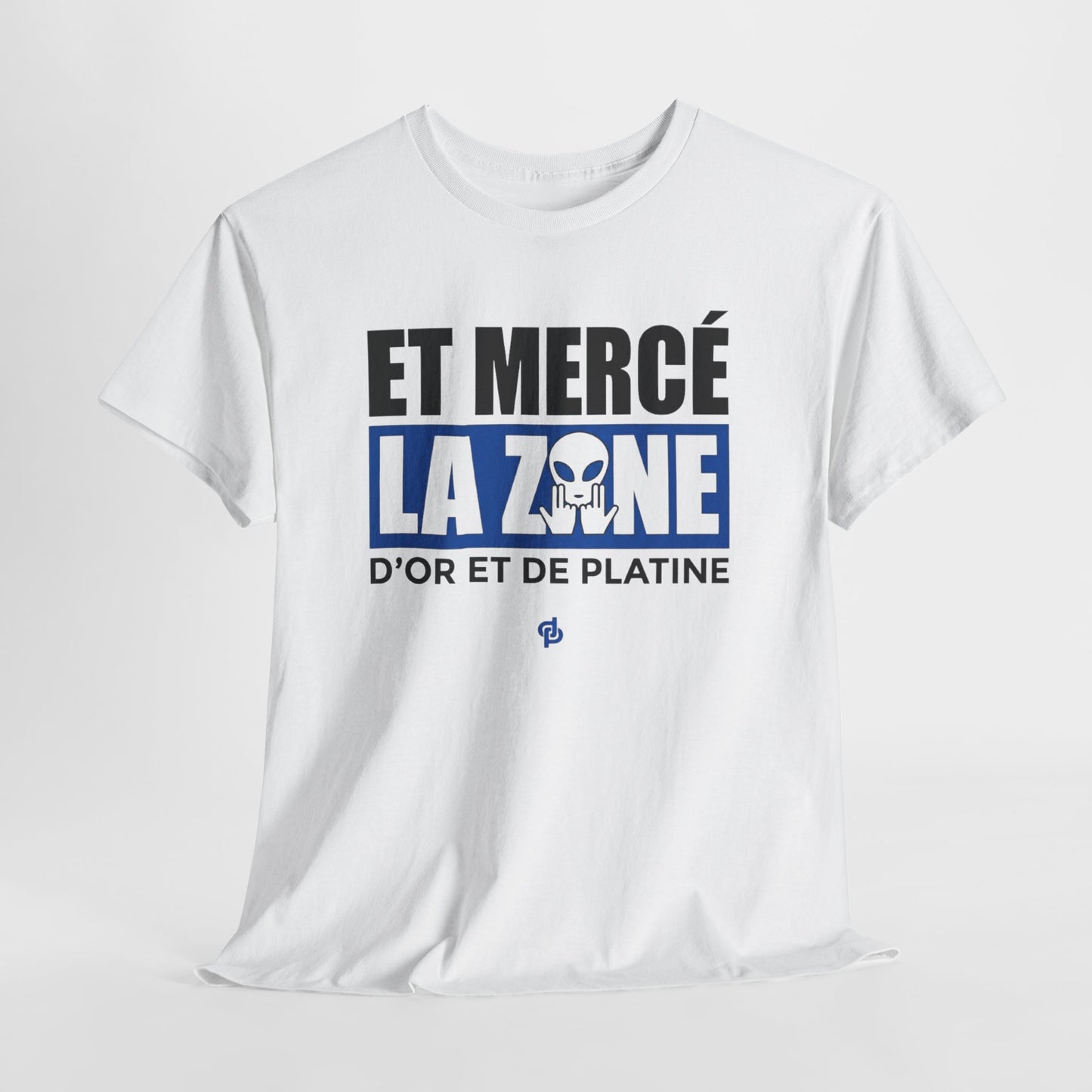 T-Shirt Merci La Zone Humour Rap Français Homme – Design Urbain Style Marseille – Tee Shirt Streetwear Fan Musique Urbaine Team JuL