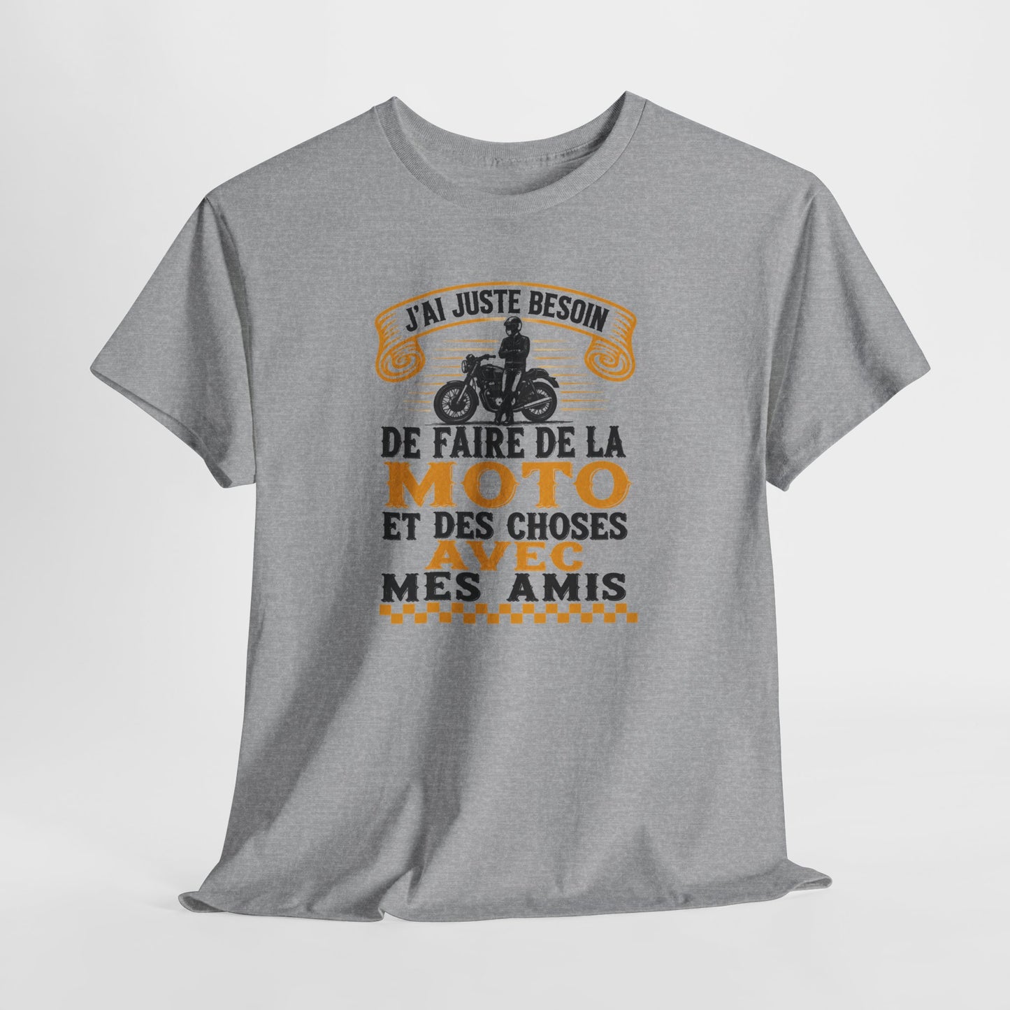 Tee Shirt Homme et Femme Motard Moto Biker Passion Deux Roues Balade entre Amis Idée Cadeau