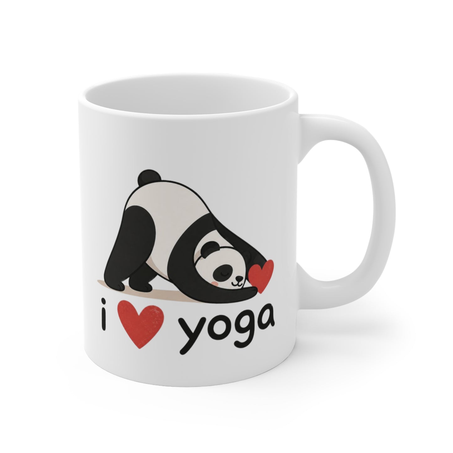 Tasse I Love Yoga – Mug Panda Yoga Kawaii – Cadeau Zen Bien-Être Femme Homme 325ml