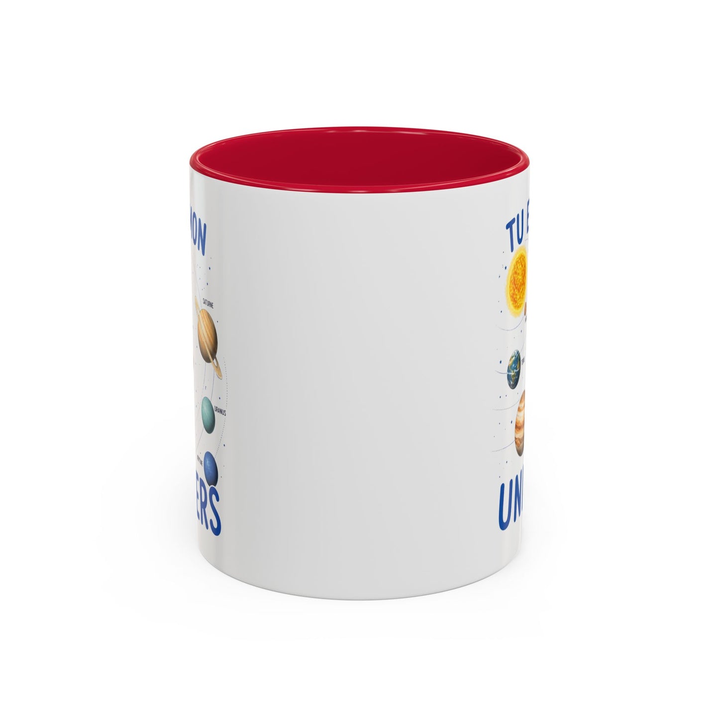 Mug Tu Es Mon Univers – Tasse Astronomie Romantique avec Planètes du Système Solaire – Cadeau Couple Original Homme Femme 325ml