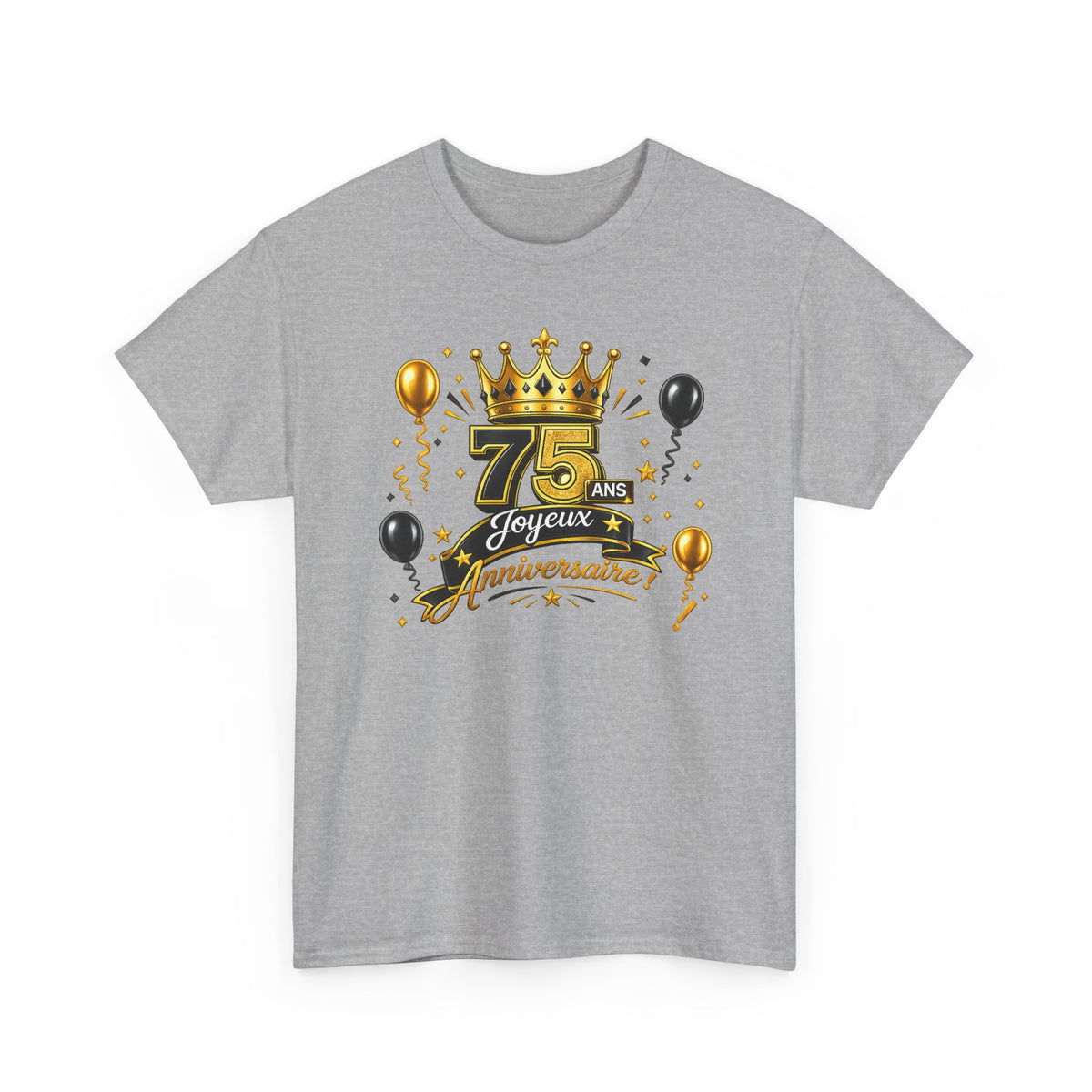 Tee Shirt Anniversaire 75 Ans Homme et Femme – Joyeux Anniversaire – Cadeau 75 Ans