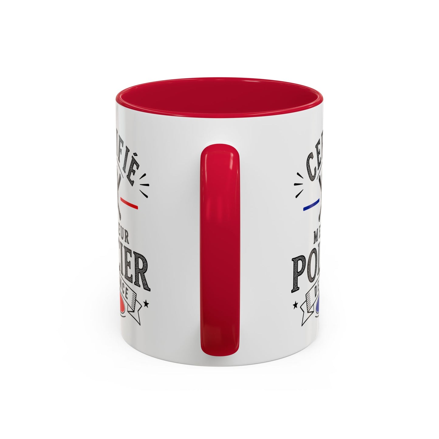 Mug Policier Homme – Certifié Meilleur Policier de France – Tasse Métier Police – Cadeau Original Policier