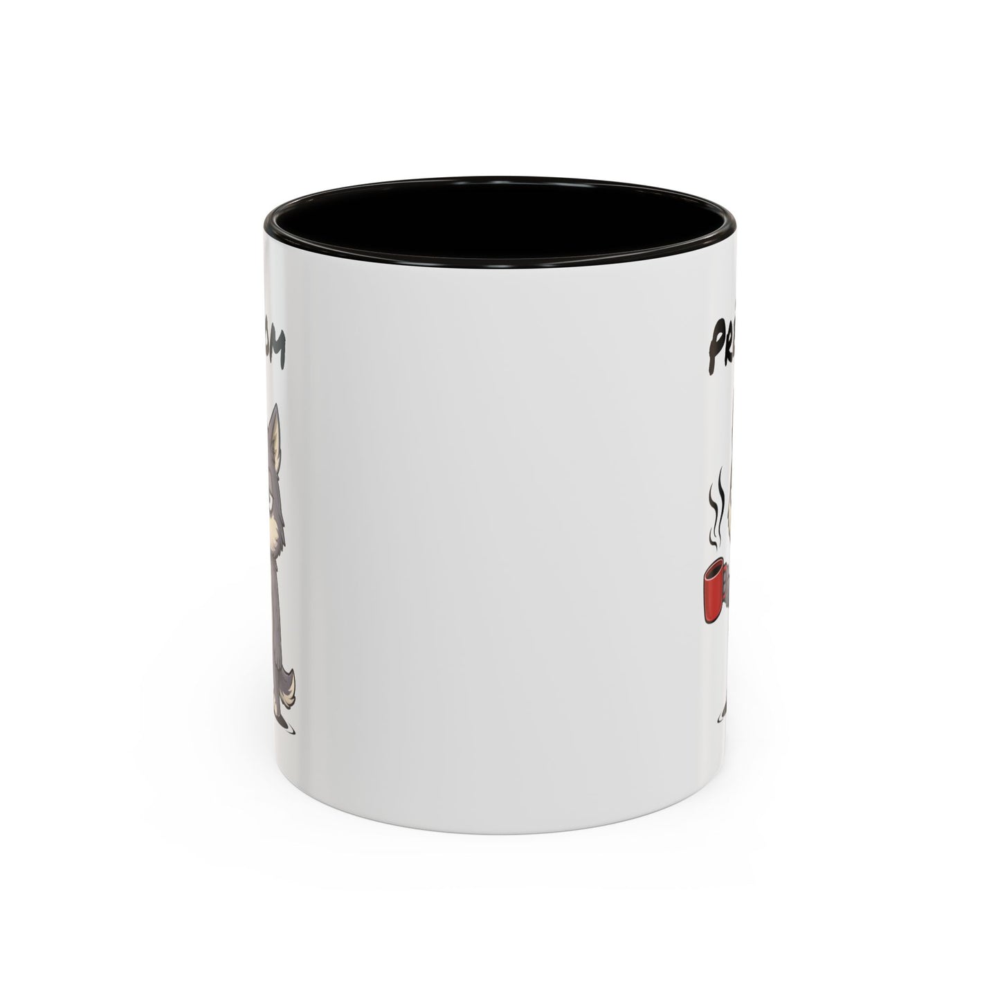 Mug Loup Fatigué Personnalisable 325ml – Tasse Café Humour Animal Sauvage Drôle Réveil Difficile Travail
