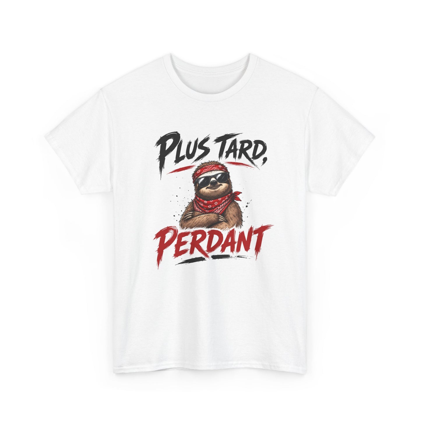 Tee-Shirt Homme Femme Plus Tard, Perdant – Paresseux Cool Humoristique – Cadeau Humour Adulte