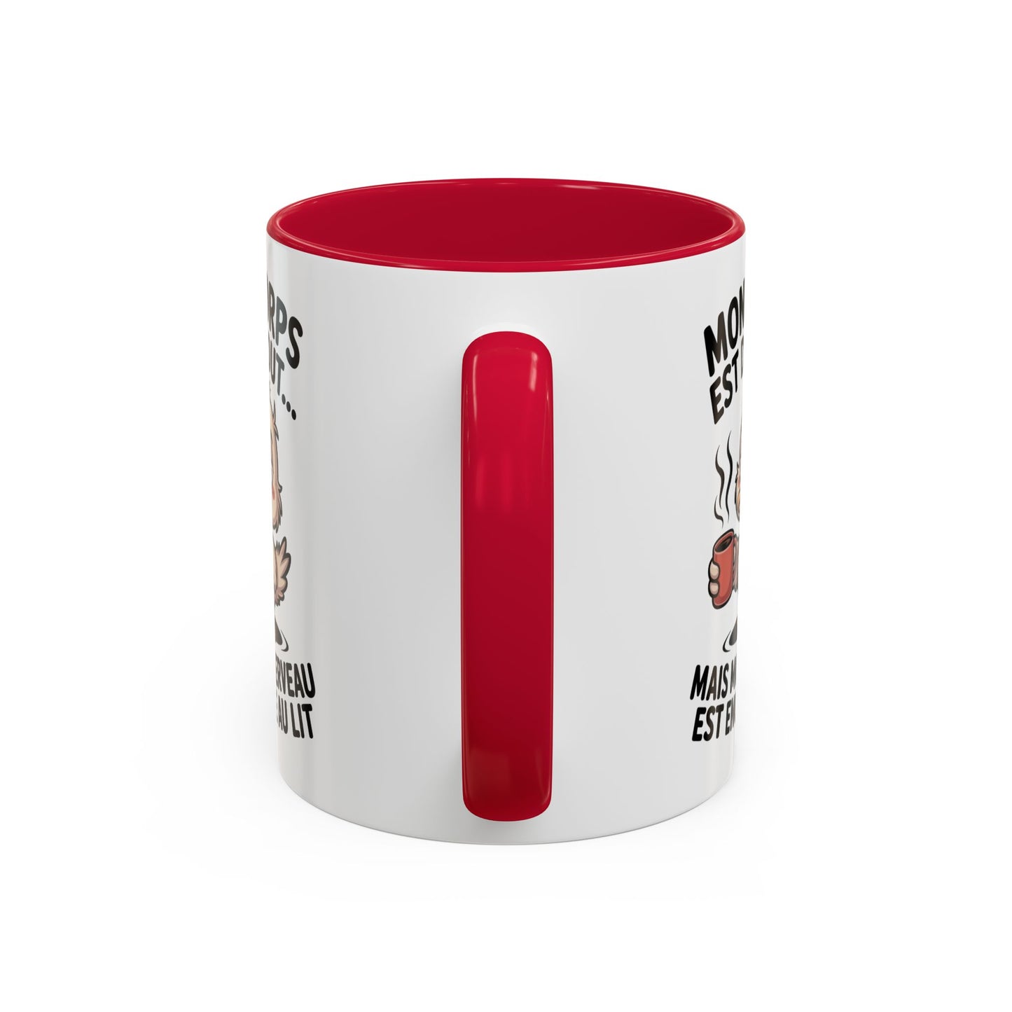 Tasse Canard Humour Café 325ml – Mug Céramique Fatigue Réveil Matin Cadeau Original Drôle