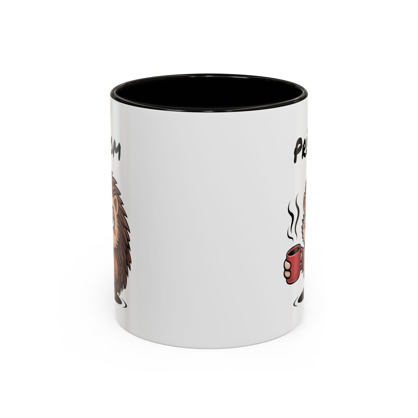 Tasse Hérisson Café Personnalisable 325ml – Mug Céramique Humour Réveil Matin Prénom Cadeau Original
