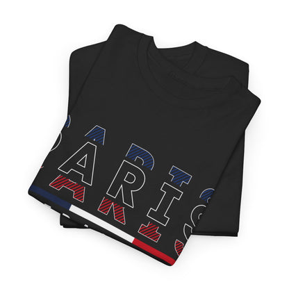 Tee shirt Unisex Paris France  designs drapeau JO 2024