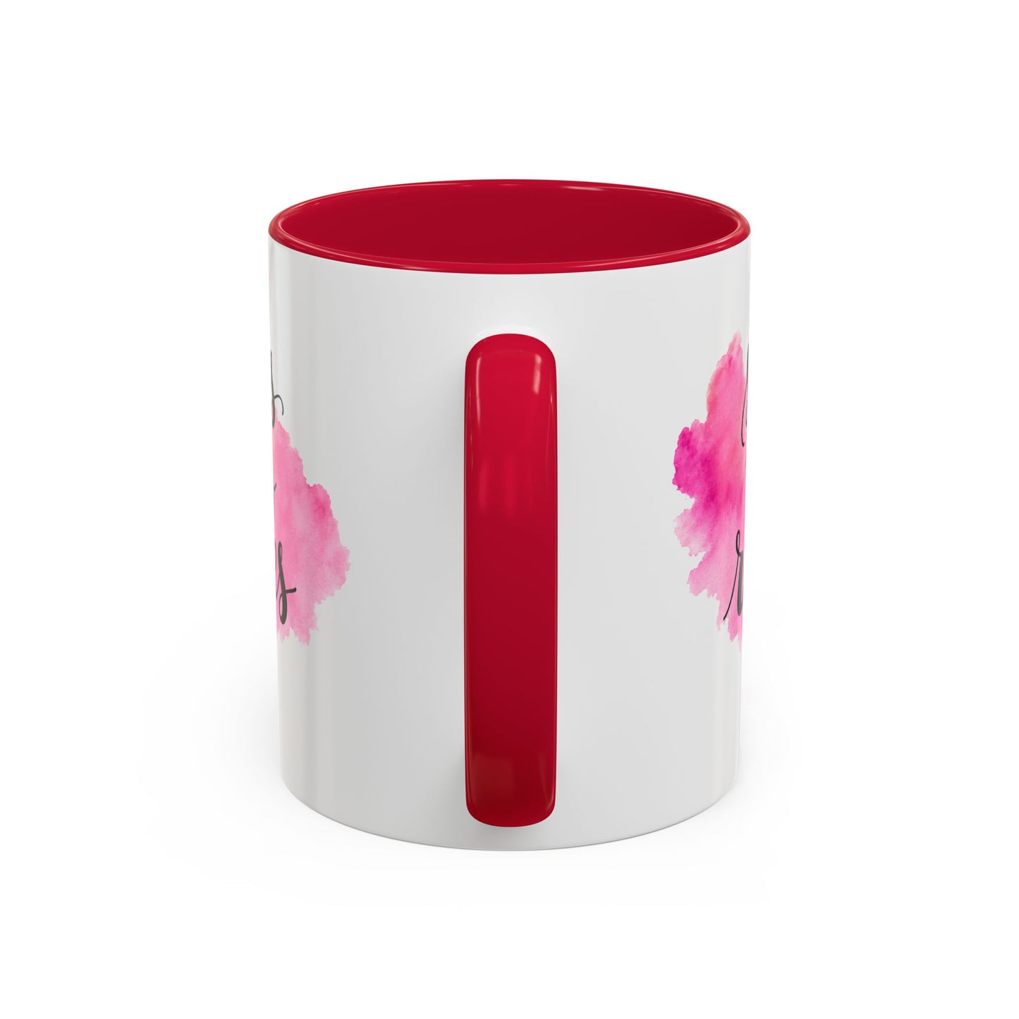 Mug Femme Motivation – Tasse Inspirante Aquarelle Rose – Cadeau Original Positif, Encouragement Réussite Noir Bleu Rouge