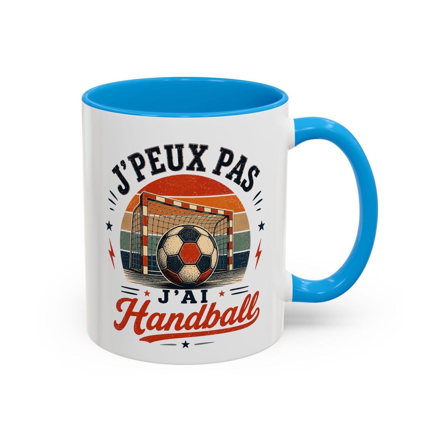 Tasse J’Peux Pas J’Ai Handball – Mug Handball Vintage Humoristique – Cadeau Joueur Homme Femme 325ml