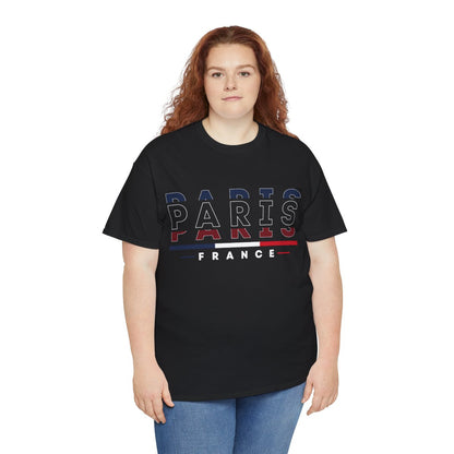 Tee shirt Unisex Paris France  designs drapeau JO 2024