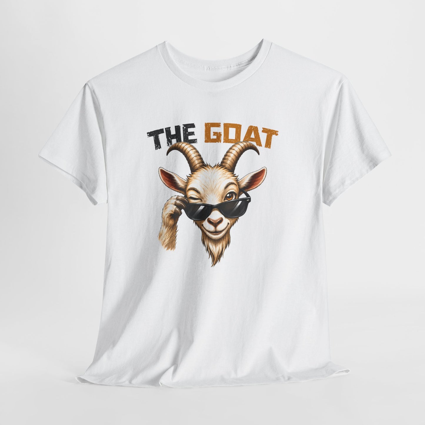 Tee Shirt The Goat Chèvre Cool – T-Shirt Humour Animal avec Lunettes – Cadeau Homme Femme Original