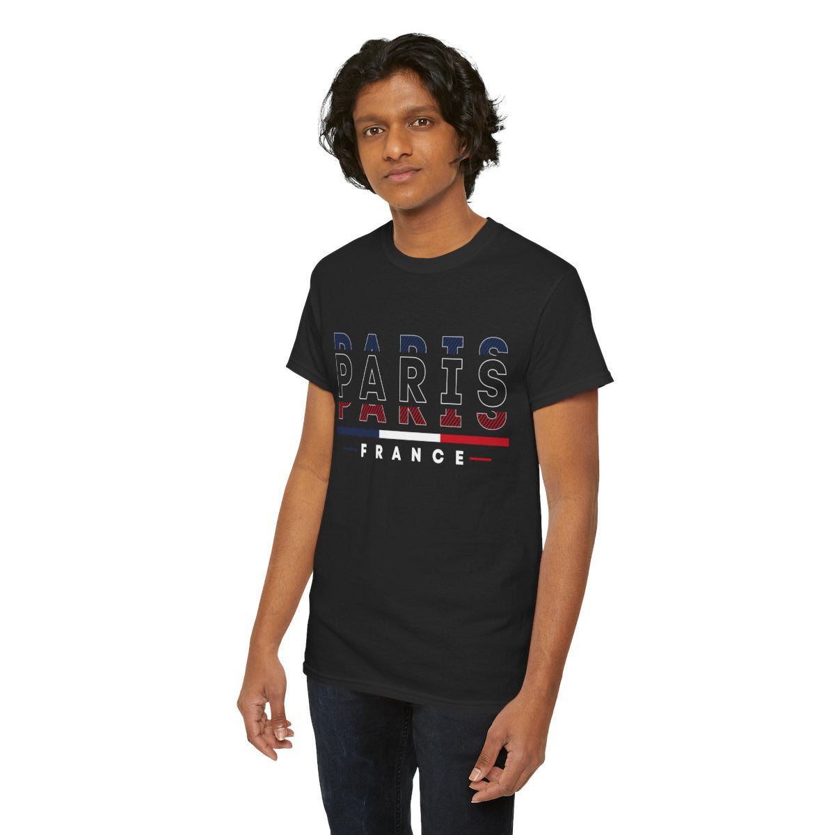 Tee shirt Unisex Paris France  designs drapeau JO 2024