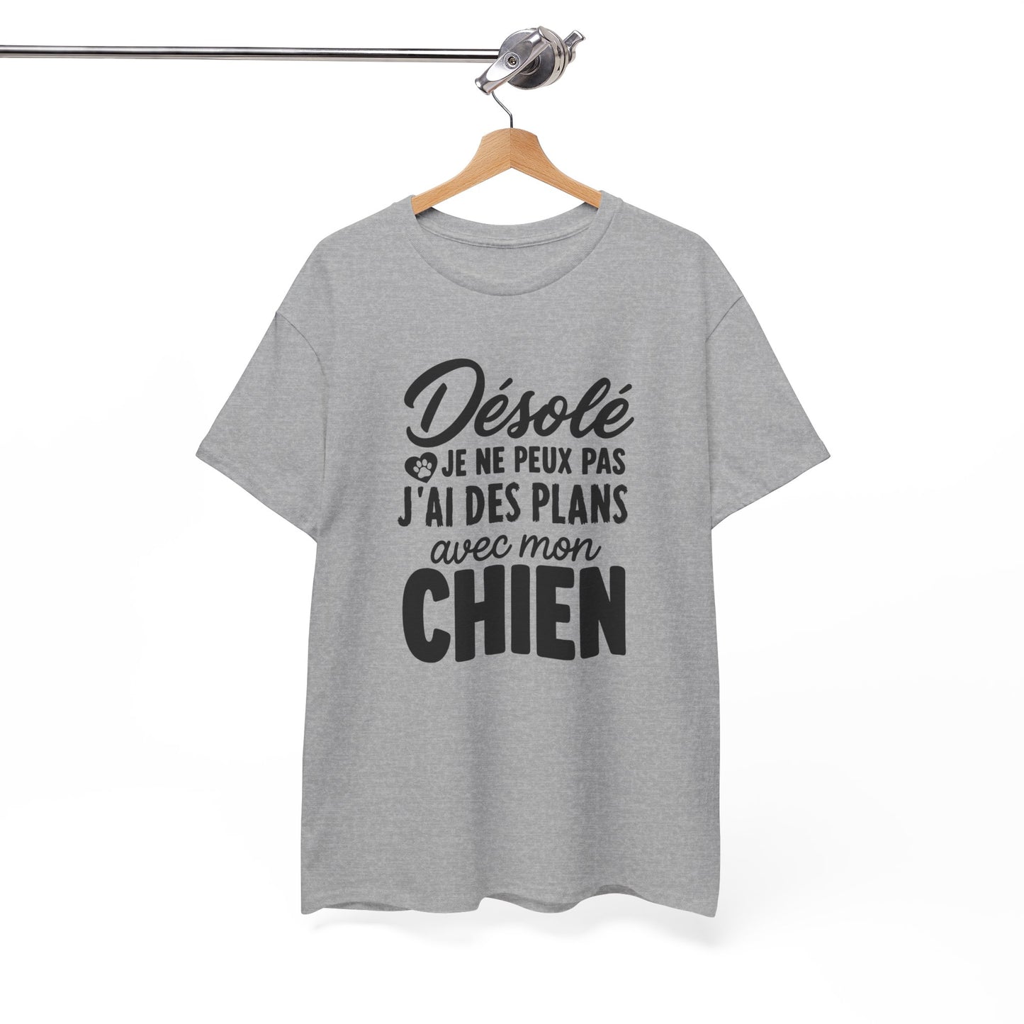 T-Shirt Chien Homme et Femme – Cadeau Amoureux des Chiens – Humour Propriétaire Maître Maîtresse – Passion Animaux Compagnon Canin