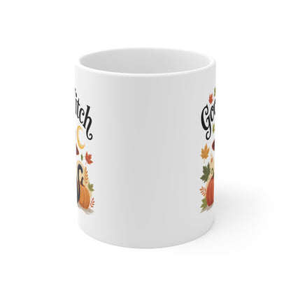 Tasse Good Witch – Mug Chat Noir Halloween Automne – Cadeau Sorcière Mignonne 325ml