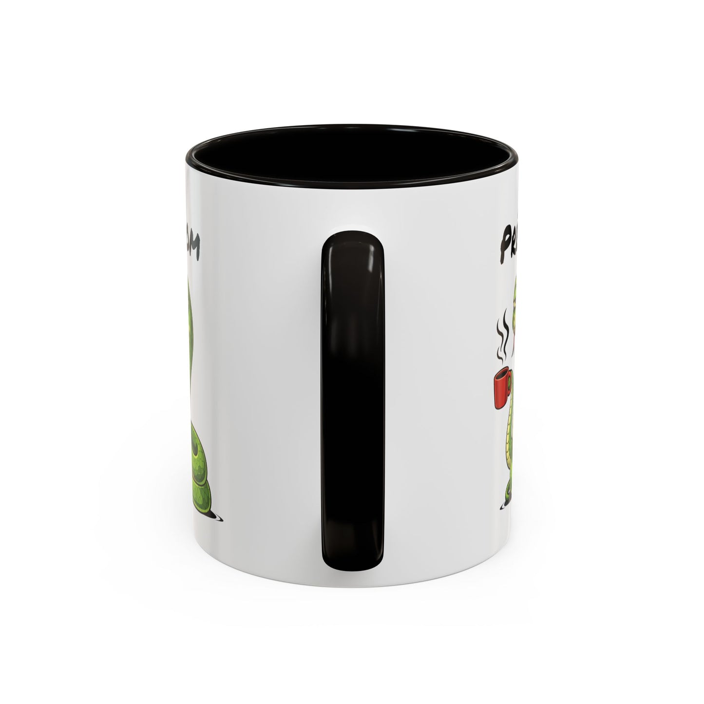 Tasse Serpent Fatigué avec Café – Mug Humour Reptile – Illustration Animal Mignon 325ml