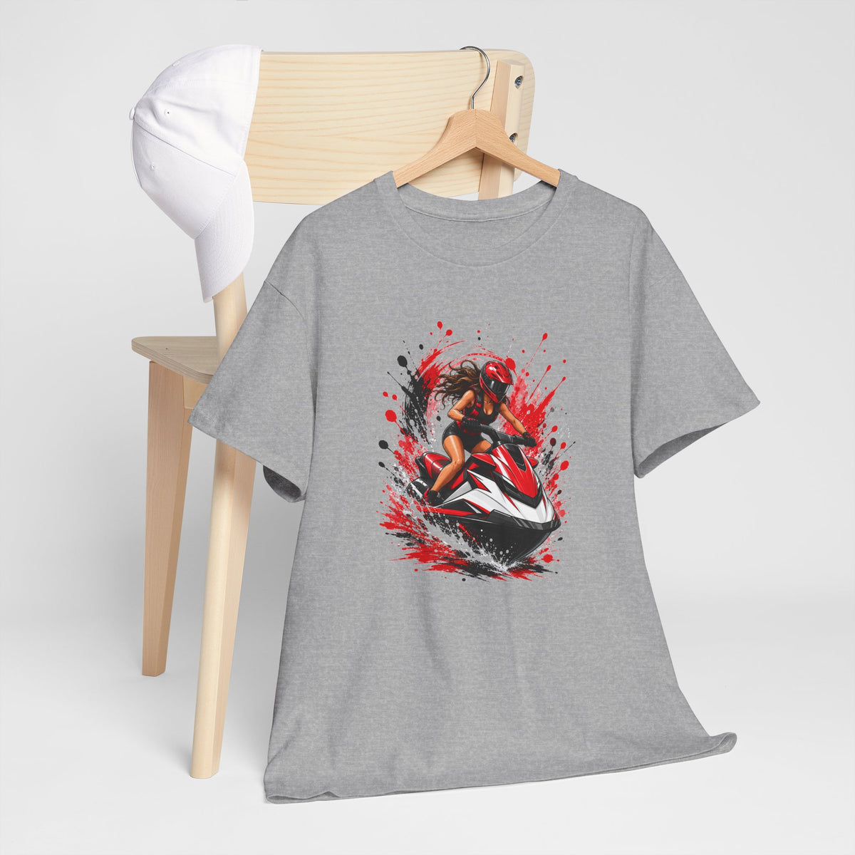 Tee Shirt Jet Ski Femme – Motarde des Mers – T-Shirt Sport Nautique Cadeau Femme