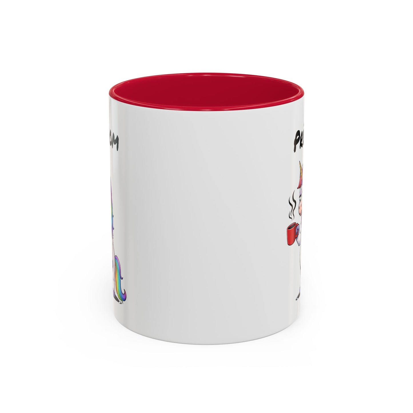 Tasse Licorne Fatiguée avec Café – Mug Fantaisie Arc-en-ciel – Illustration Animal Mignon 325ml