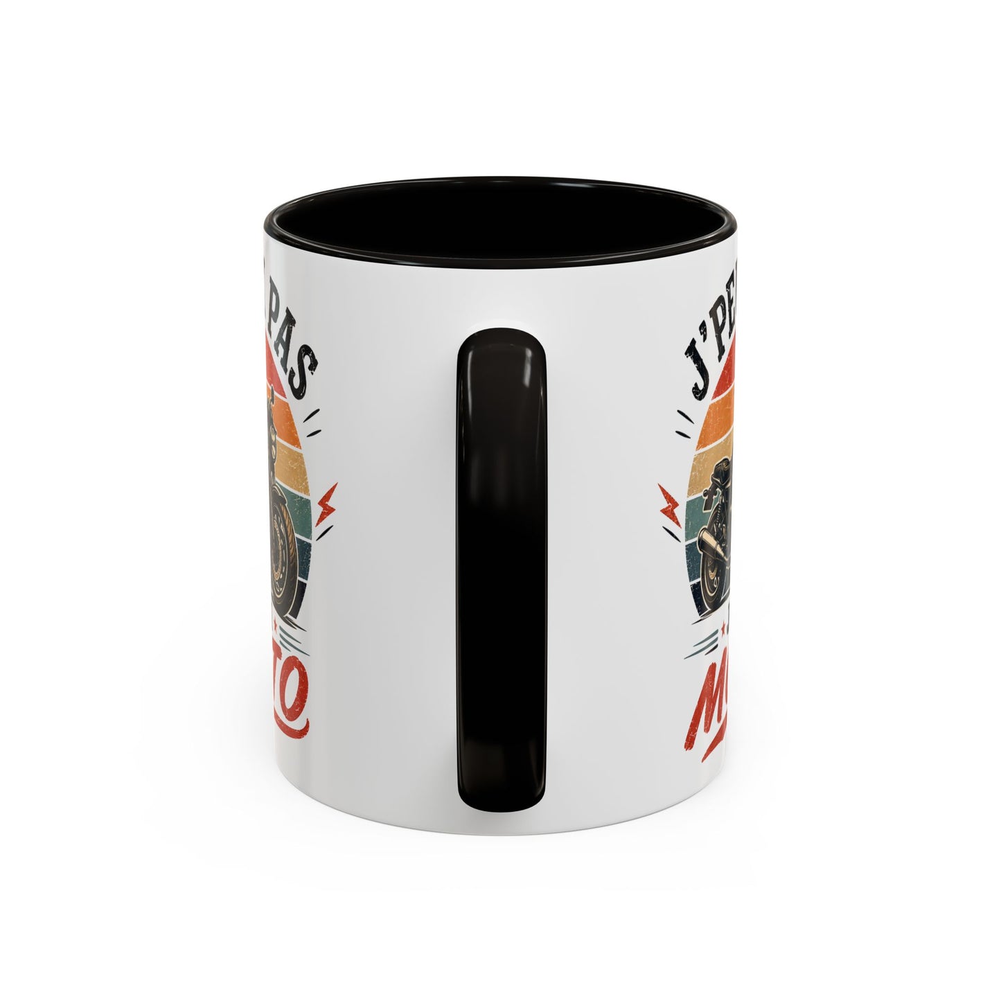 Tasse J’Peux Pas J’Ai Moto – Mug Motard Vintage Humoristique – Cadeau Passion Moto Homme Femme 325ml