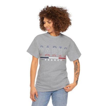 Tee shirt Unisex Paris France  designs drapeau JO 2024