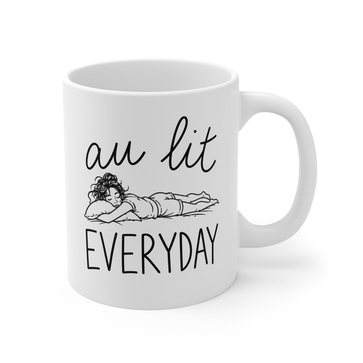 Tasse Au Lit Everyday – Mug Humour Fatigue et Dormir – Cadeau Femme Cocooning 325ml
