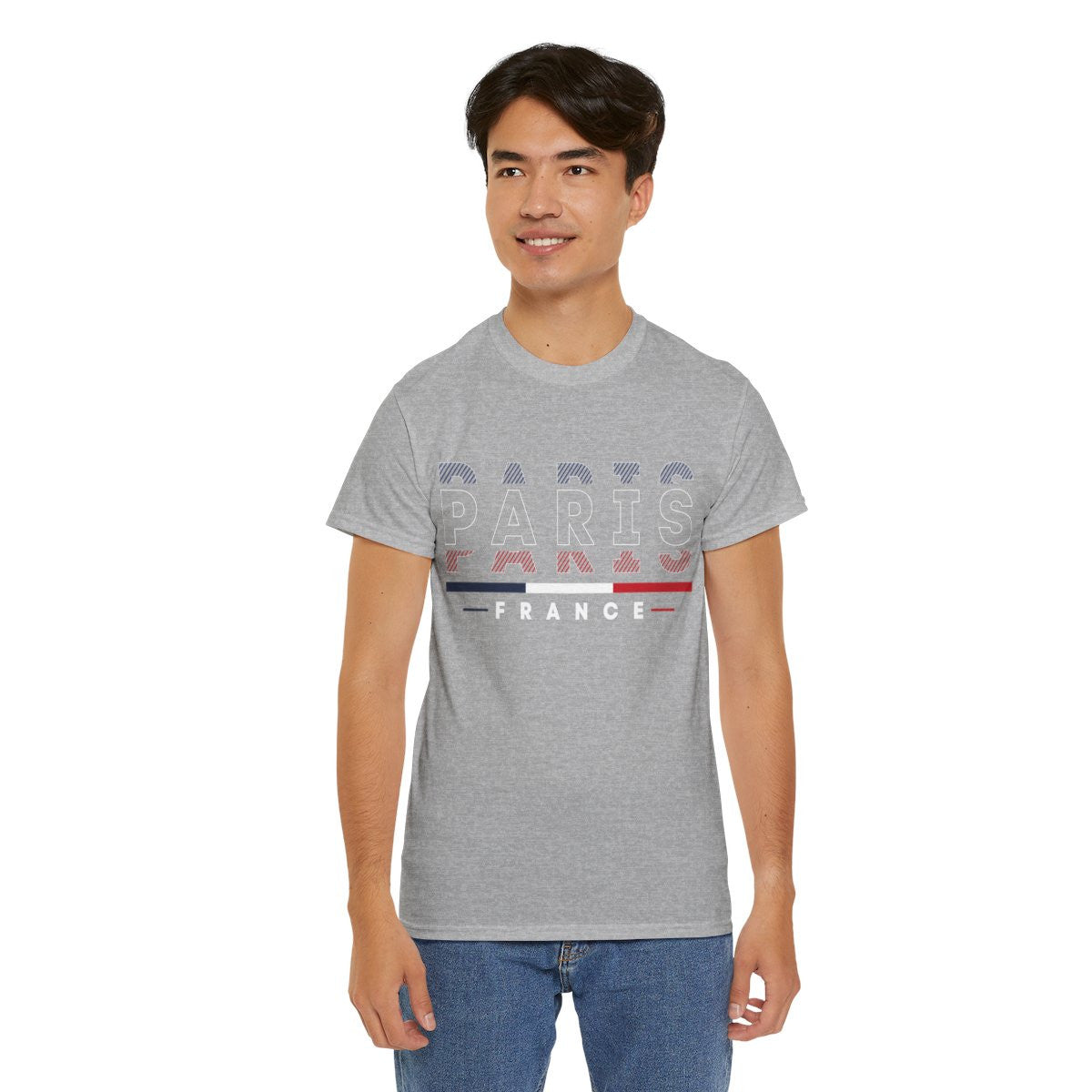 Tee shirt Unisex Paris France  designs drapeau JO 2024