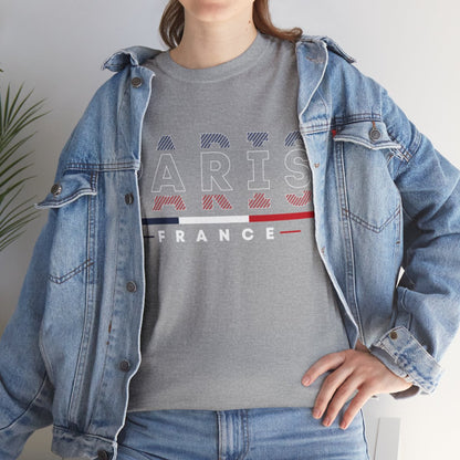 Tee shirt Unisex Paris France  designs drapeau JO 2024