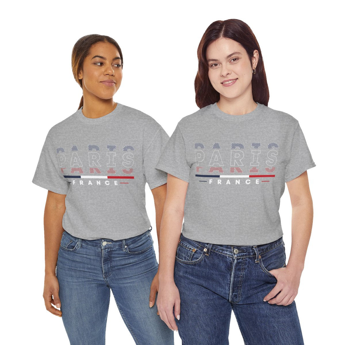 Tee shirt Unisex Paris France  designs drapeau JO 2024