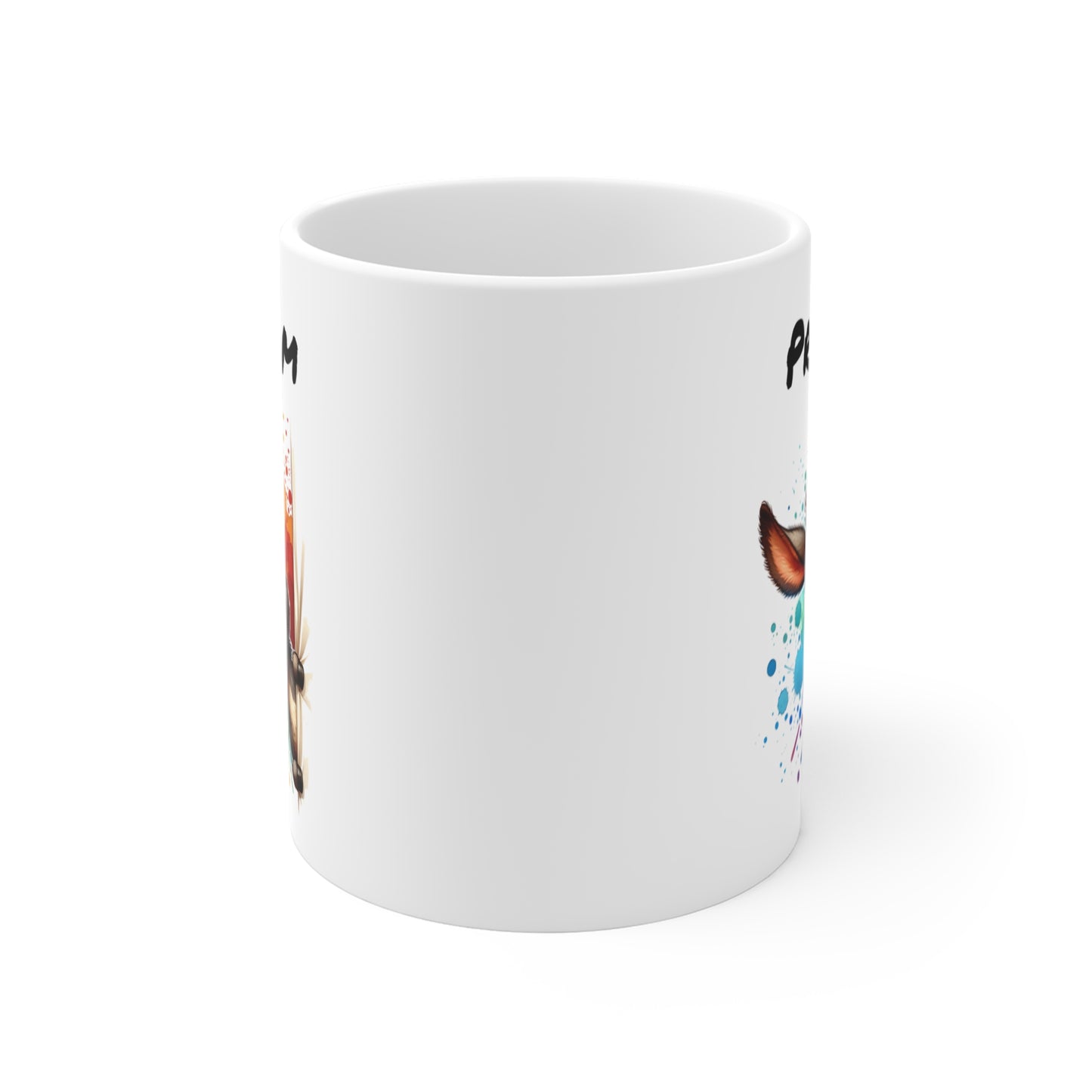Tasse Personnalisable Âne Rigolo – Mug Prénom Illustration Colorée – Cadeau Animal Amusant Ferme 325ml