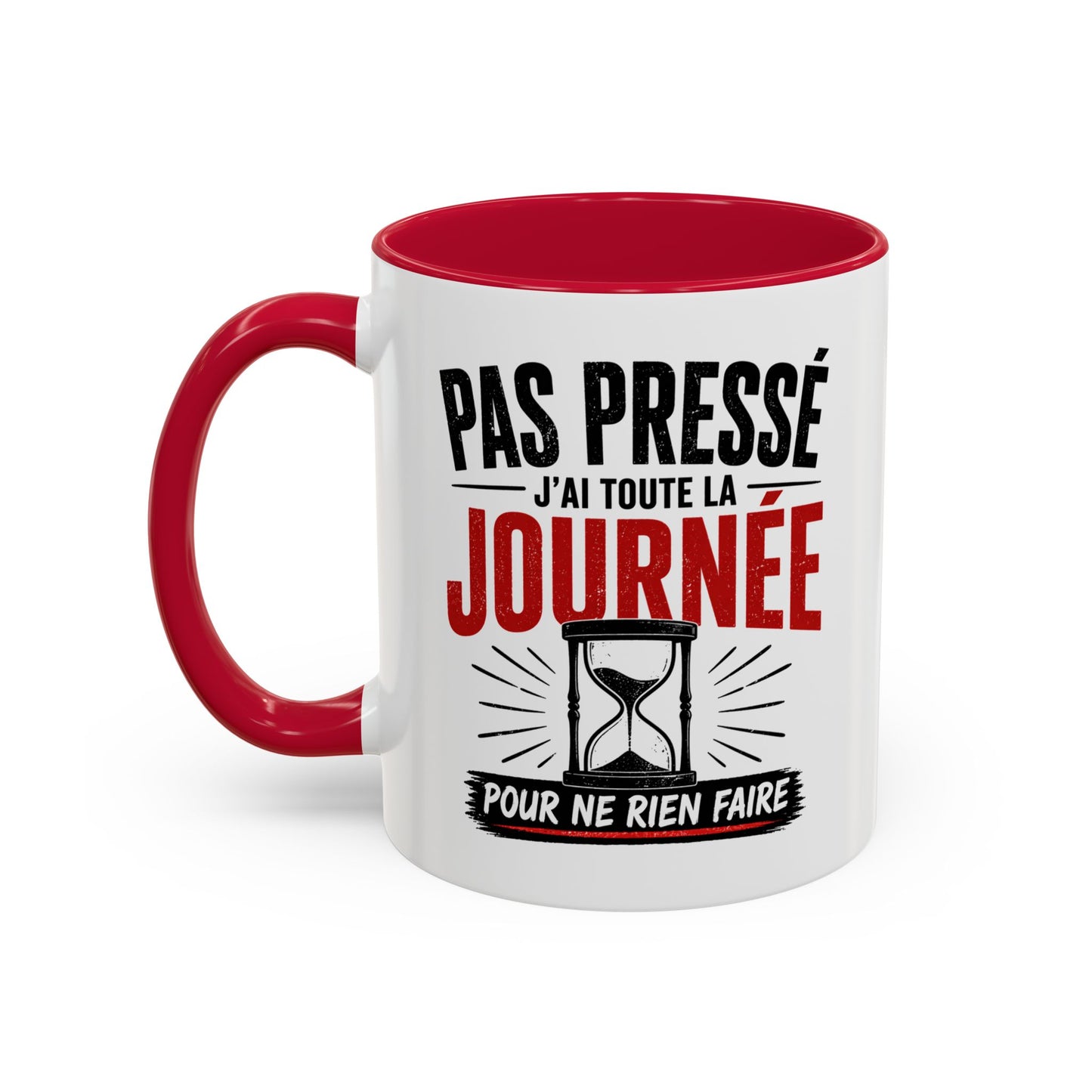 Mug Retraité Humour – Pas Pressé J’ai Toute la Journée – Cadeau Drôle Retraite Homme Femme 325ml