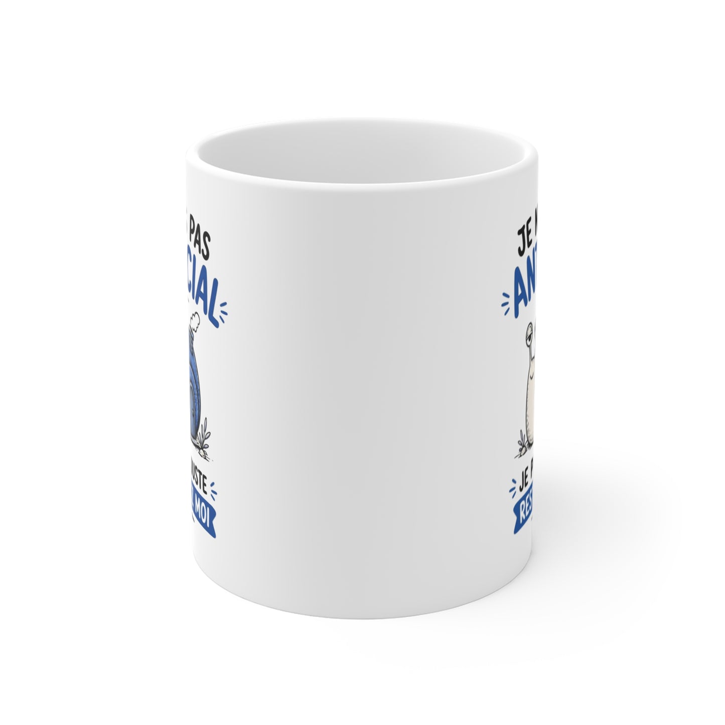 Tasse Je Ne Suis Pas Antisocial – Mug Escargot Humoristique – Idée  Cadeau Introverti Homme Femme 325ml