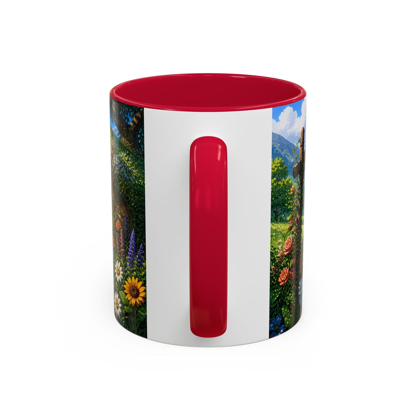 Tasse Maison Hobbit – Mug Cottage Fantastique avec Jardin Fleuri et Paysage Nature – Ambiance Fantasy 325ml