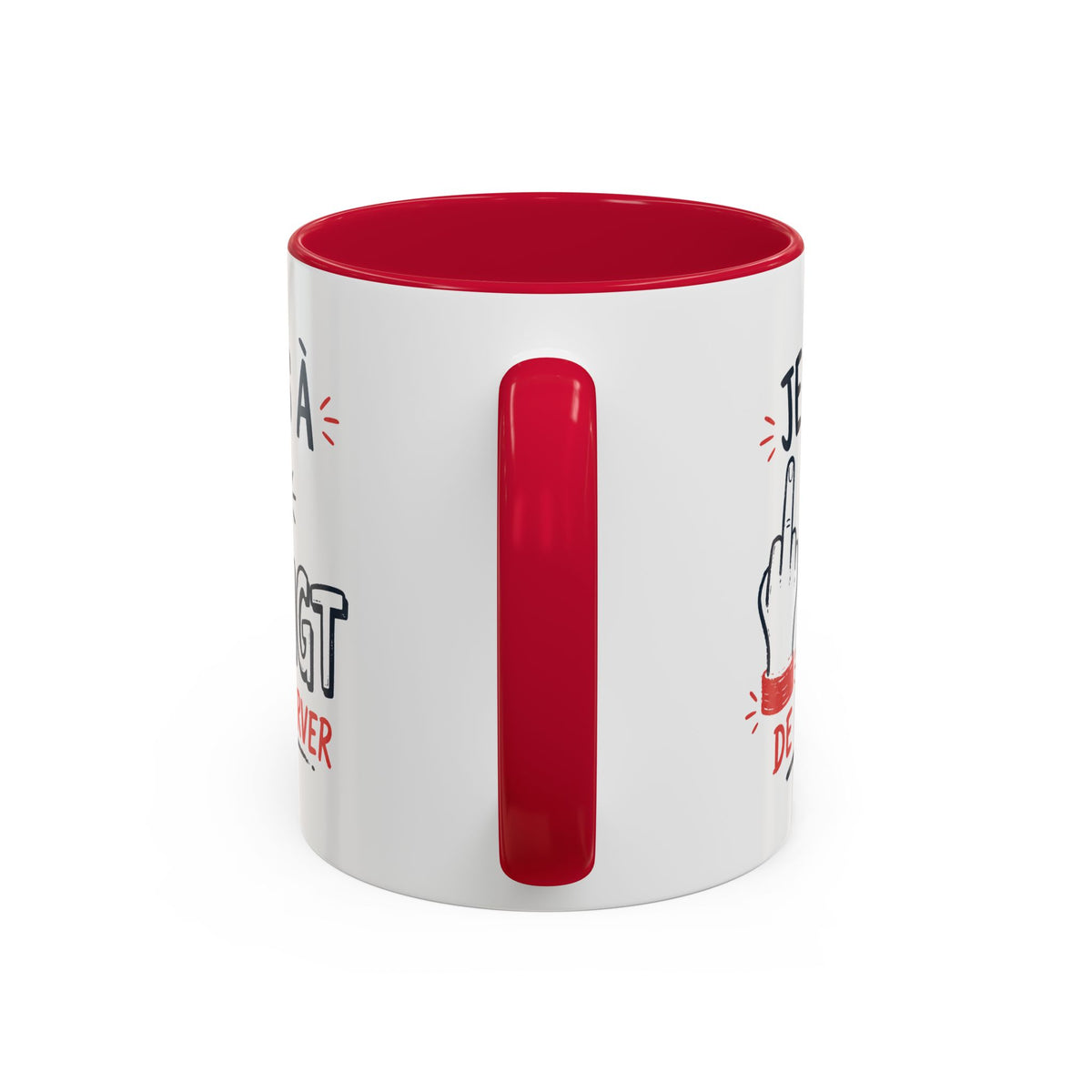 Mug Humour Doigt d’Honneur – Je Suis à 1 Doigt de M’énerver – Tasse Drôle Sarcastique – Cadeau Original Homme Femme noir bleu rouge