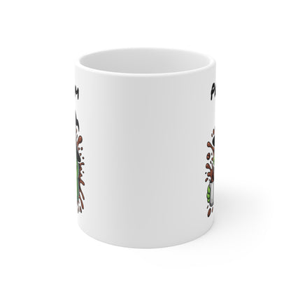 Mug Personnalisé Grenouille Sorcière Halloween 325ml – Tasse Céramique Prénom Drôle et Festif – Cadeau