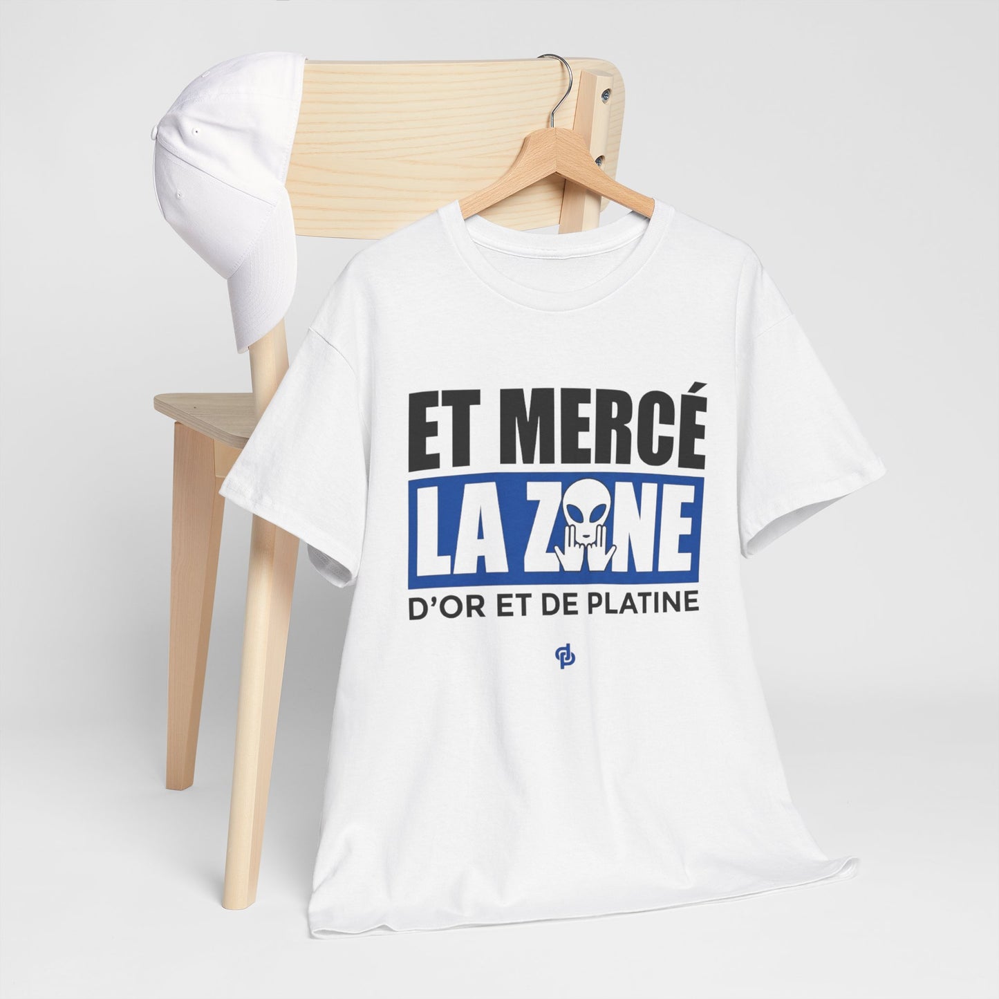 T-Shirt Merci La Zone Humour Rap Français Homme – Design Urbain Style Marseille – Tee Shirt Streetwear Fan Musique Urbaine Team JuL