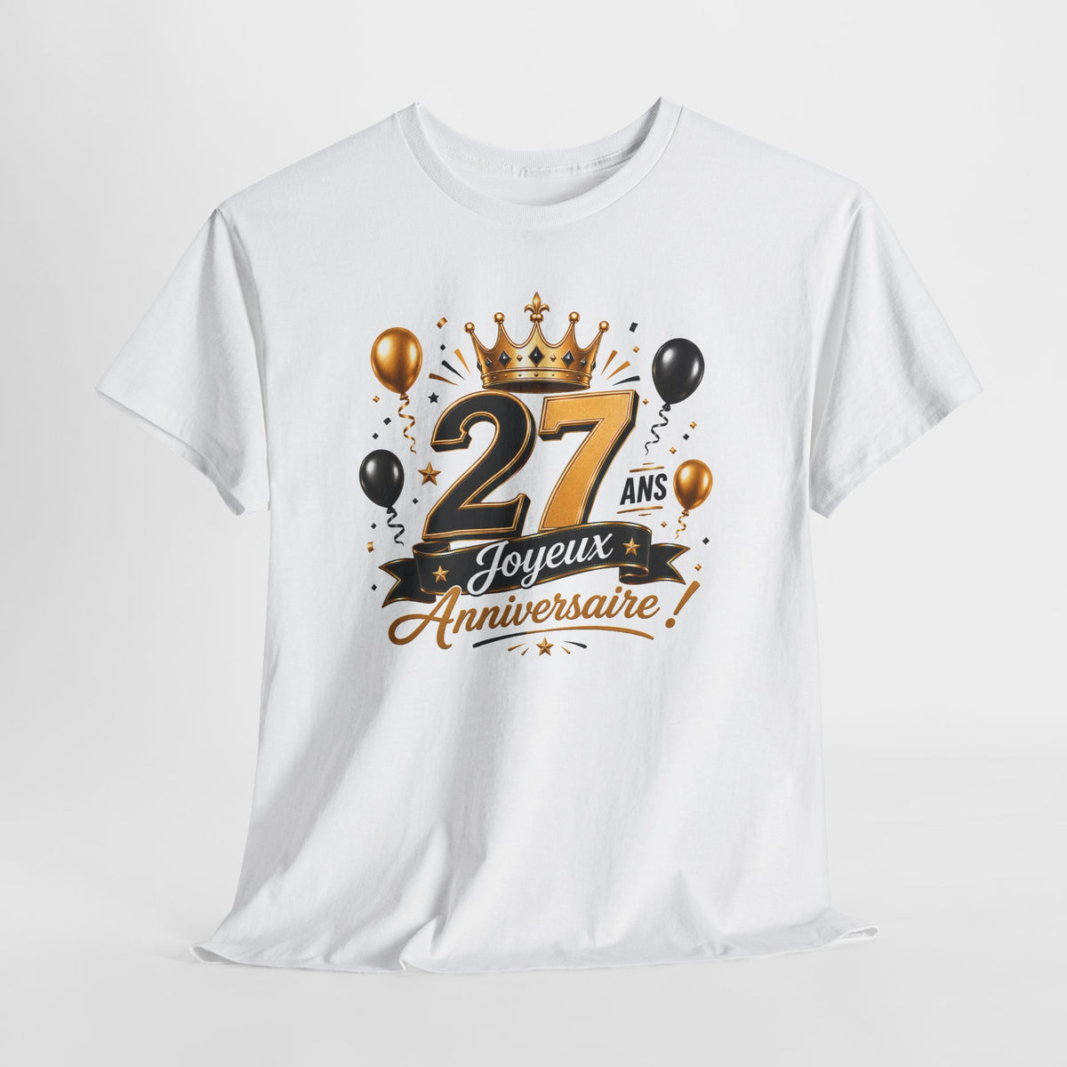 Tee Shirt Anniversaire 27 Ans Homme et Femme Joyeux Anniversaire Cadeau 27 Ans Idée Cadeau Adulte