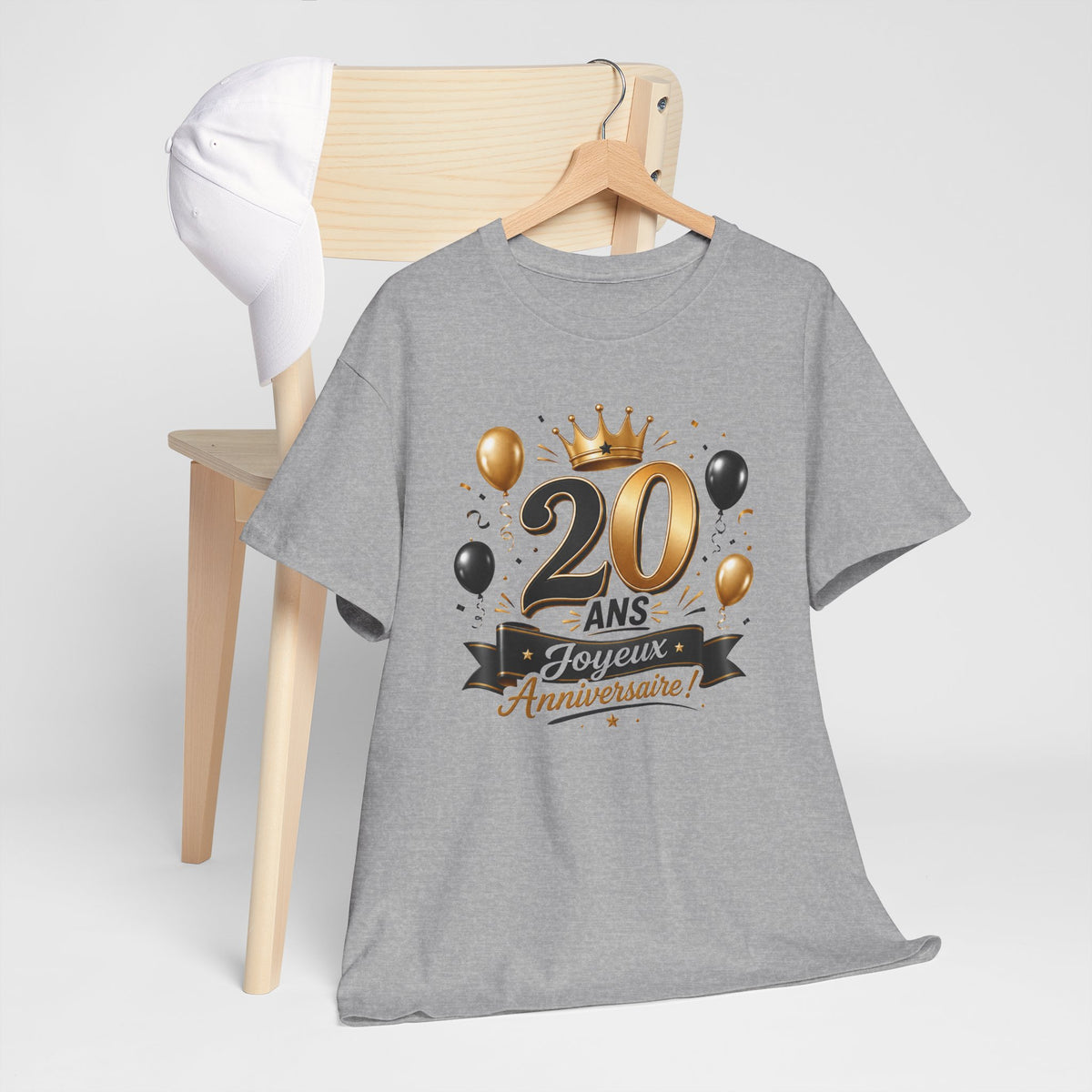 Tee Shirt Anniversaire 20 Ans Homme et Femme Joyeux Anniversaire Cadeau 20 Ans Idée Cadeau Adulte