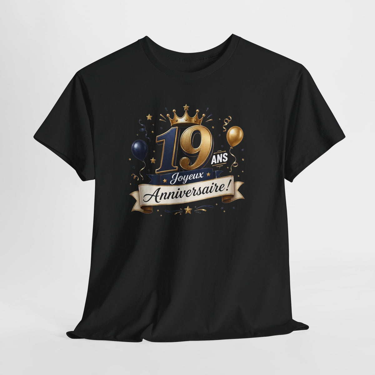 Tee Shirt Anniversaire 19 Ans Homme et Femme Joyeux Anniversaire Cadeau 19 Ans Idée Cadeau Adulte
