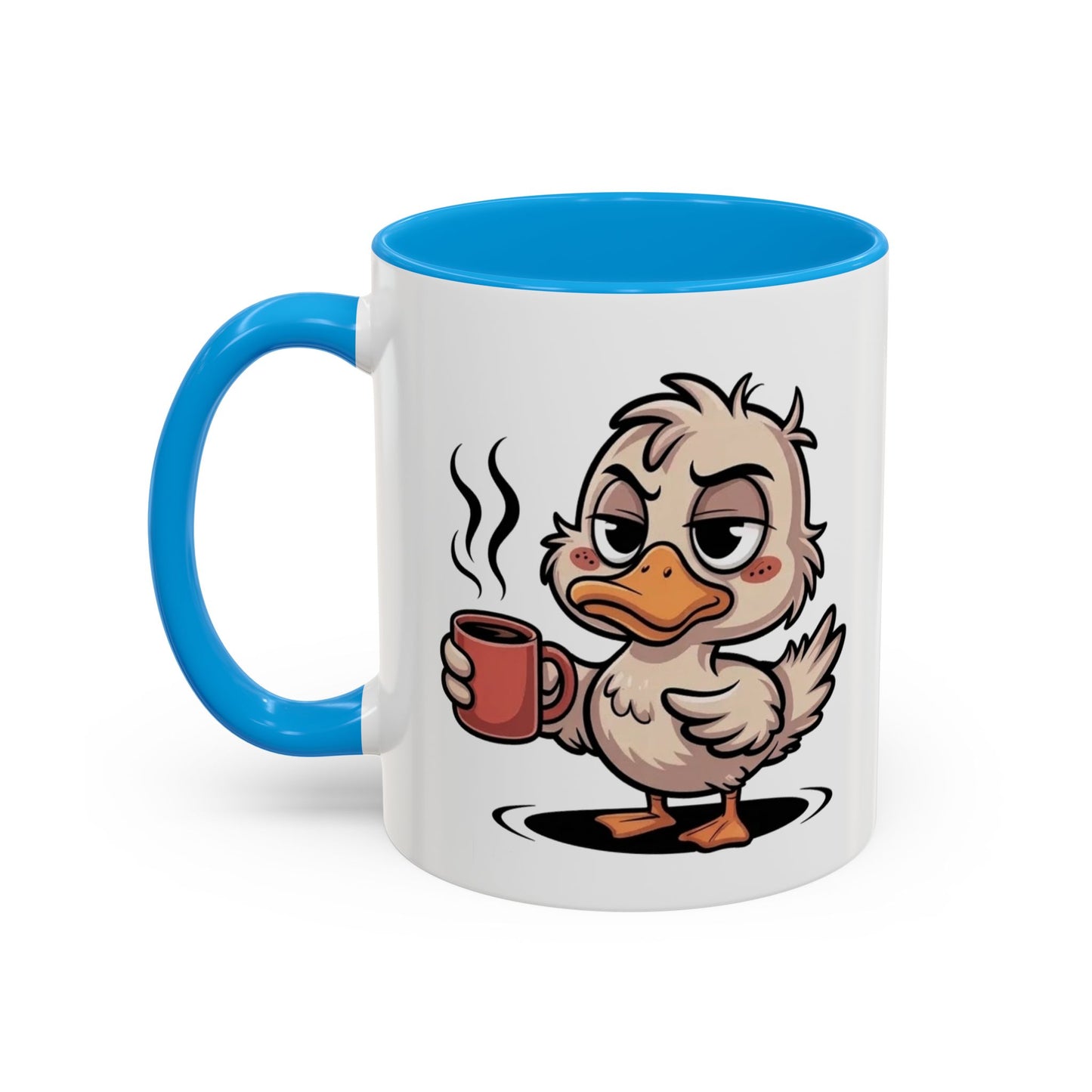 Tasse Canard Café Fatigue 325ml – Mug Céramique Humour Réveil Matin Cadeau Original
