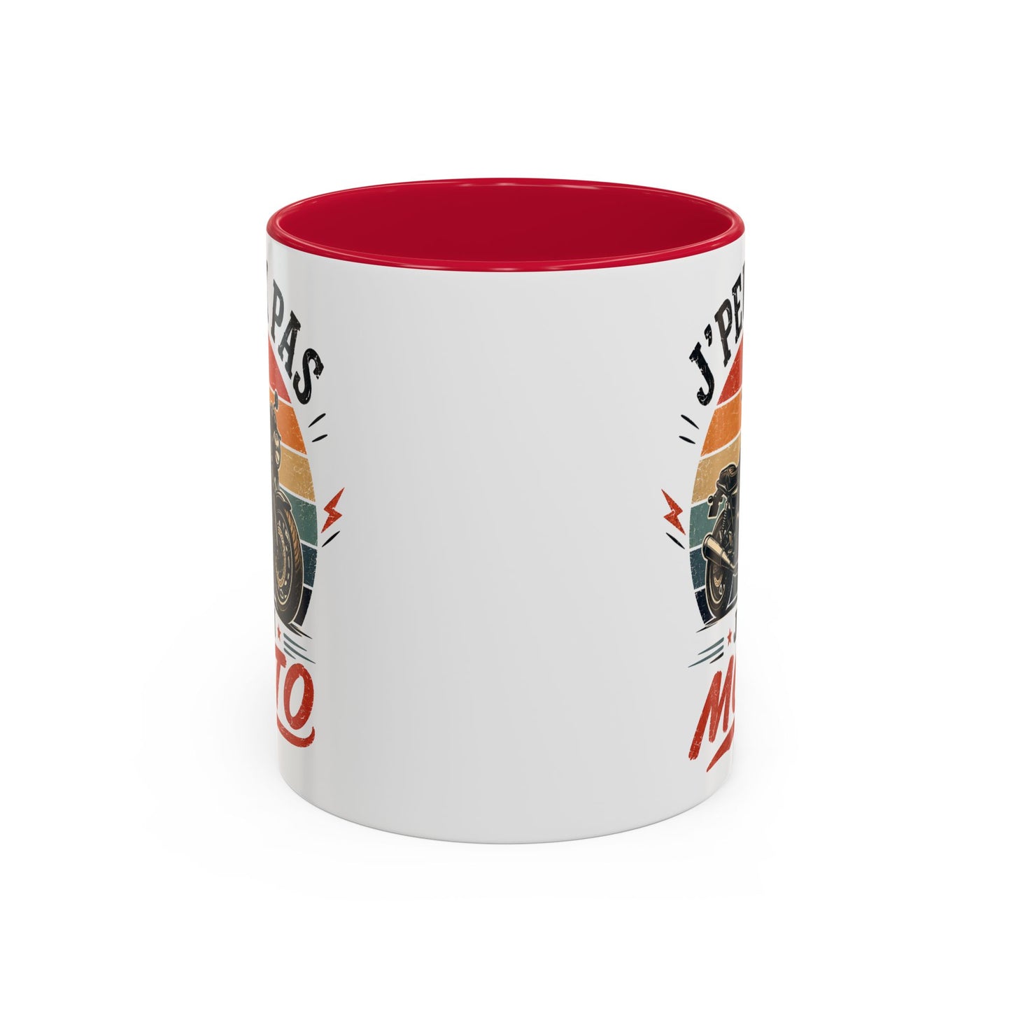 Tasse J’Peux Pas J’Ai Moto – Mug Motard Vintage Humoristique – Cadeau Passion Moto Homme Femme 325ml