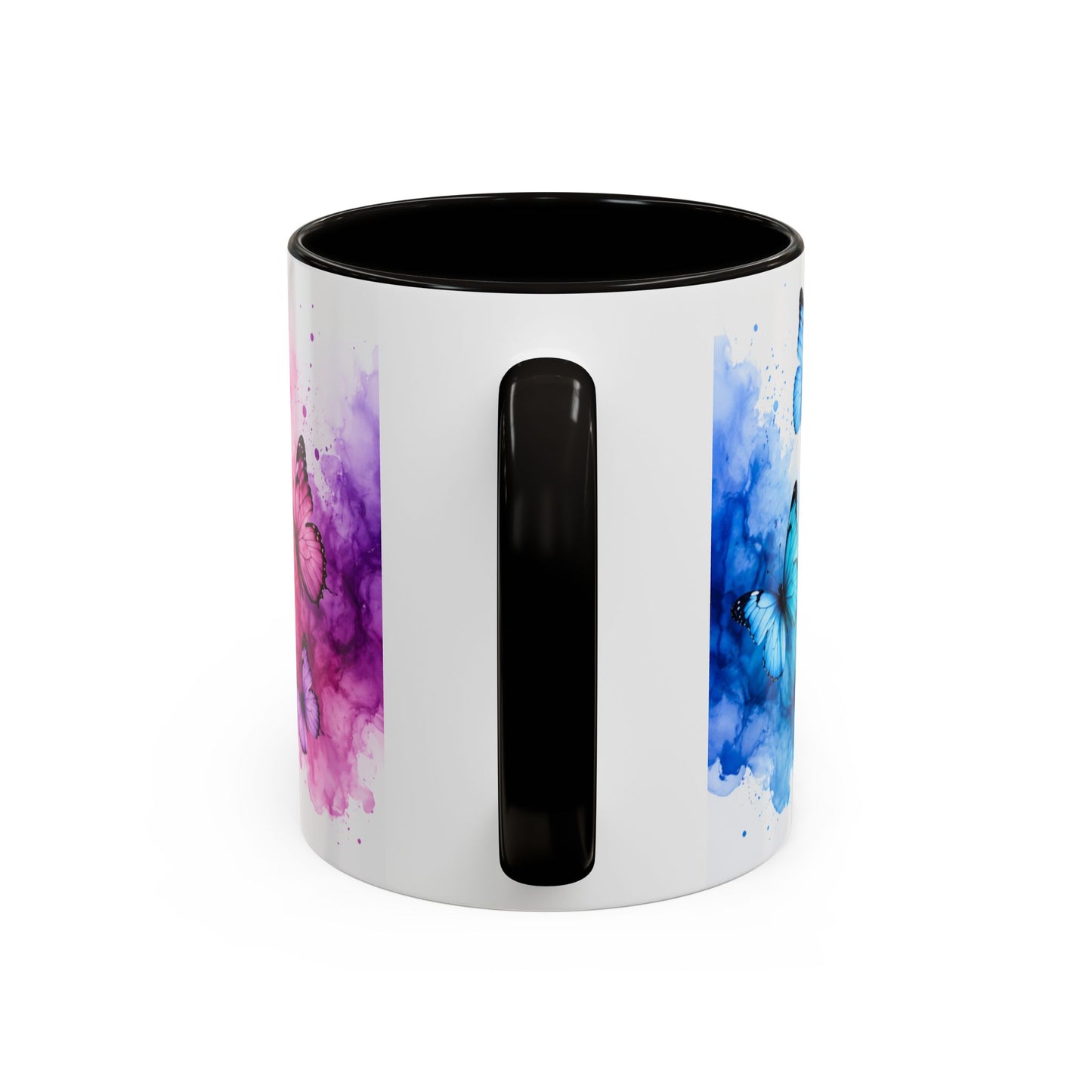 Tasse Papillons Colorés – Mug Aquarelle Artistique et Multicolore – Cadeau Nature et Féerie 325ml